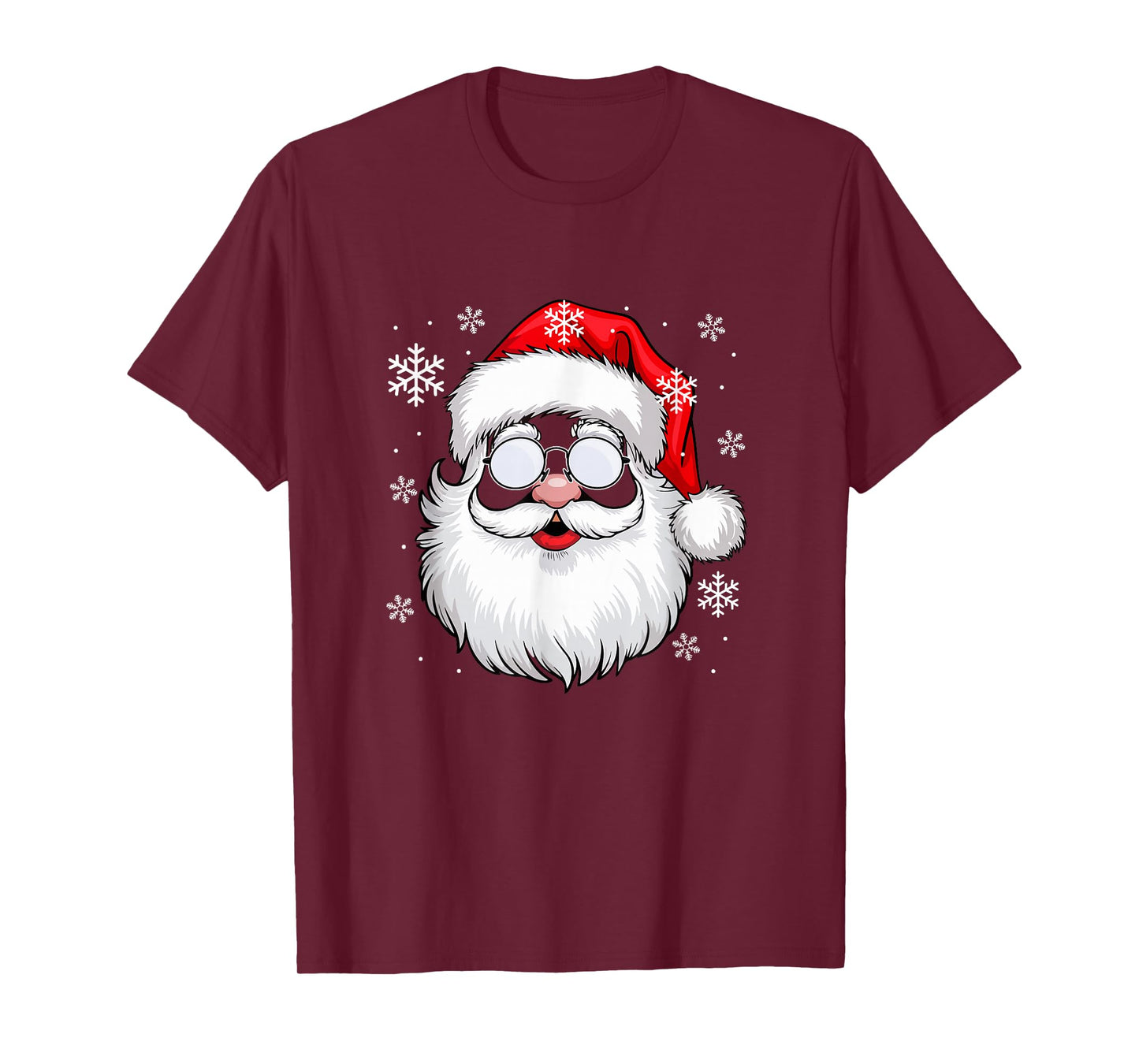 Christmas Santa Face Xmas Snow Costume Kids Family Group T-Shirt
