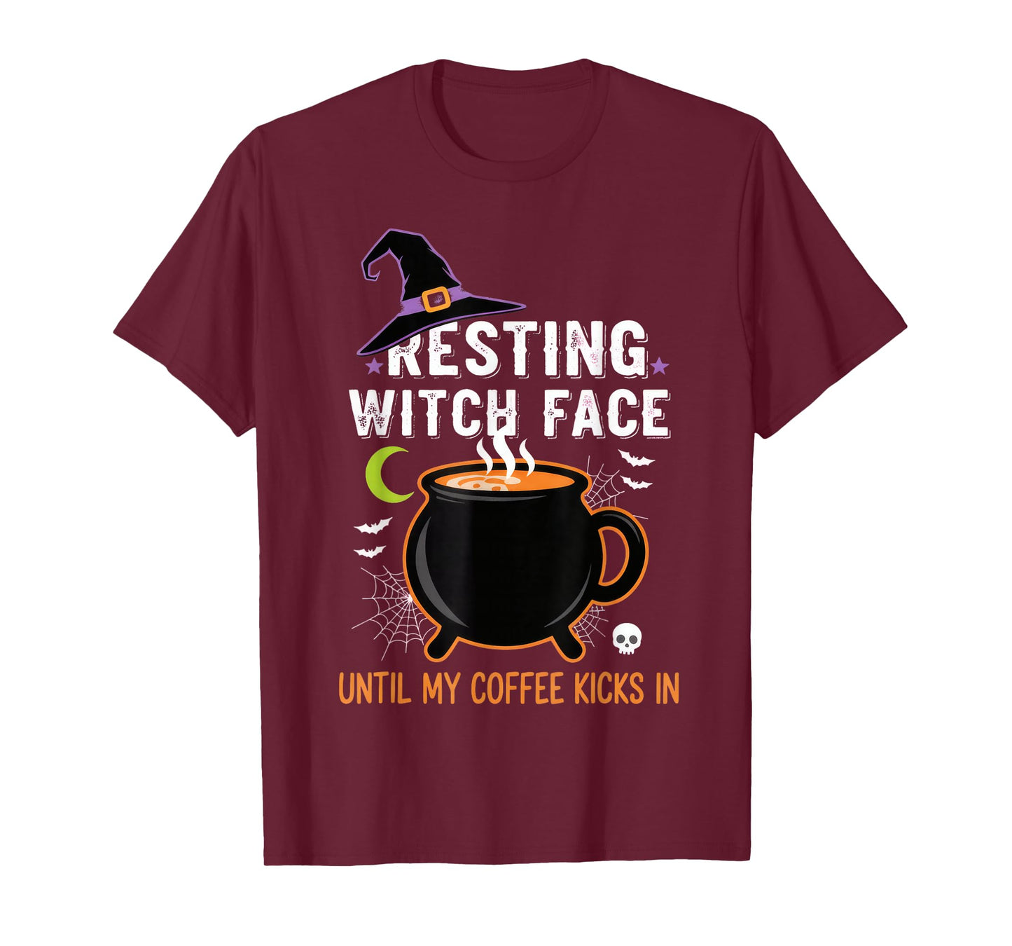 Resting Witch Face Coffee Halloween Coffee Drinkers T-Shirt
