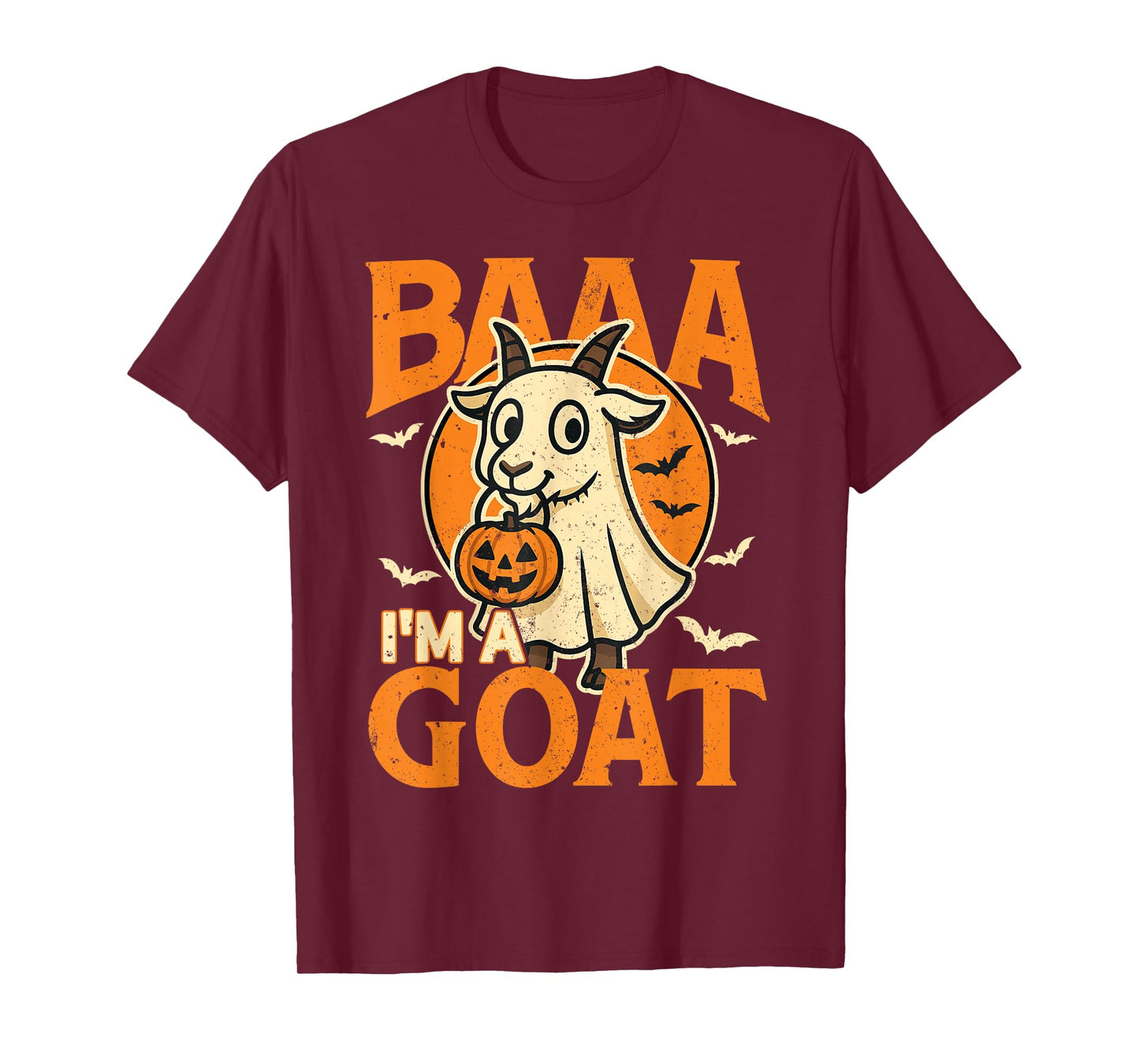 Baa I'm A Goat Cute Ghost Costume Funny Trick or Treat Party T-Shirt