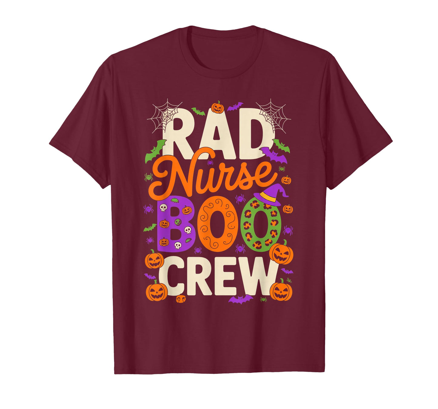 Rad Nurse Boo Crew Halloween Matching Spooky for Staff T-Shirt