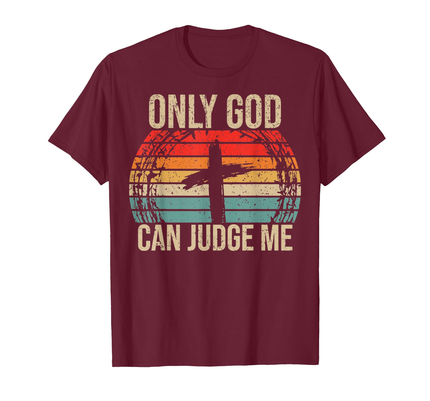 Vintage Only God Can Judge Me, Christian, Jesus Christ, T-Shirt