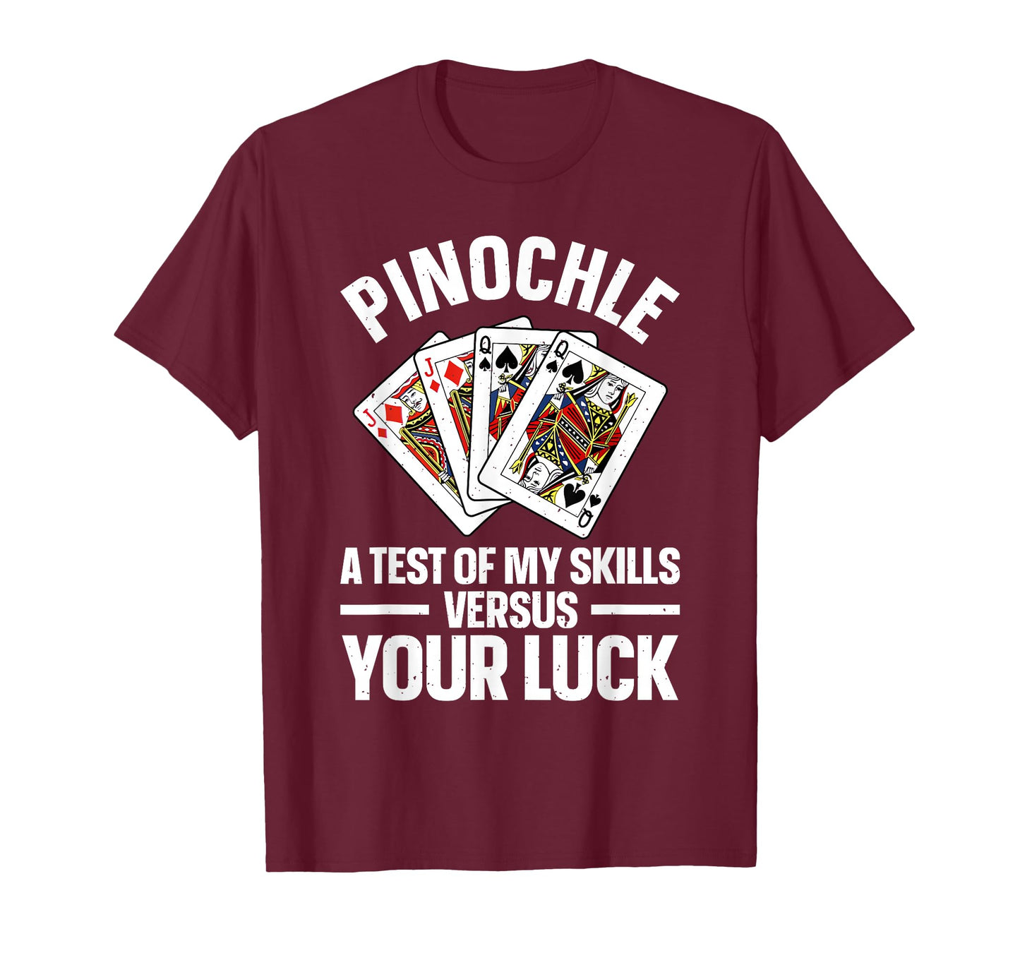 Cute Pinochle Design For Men Women Card Game Pinochle Lover T-Shirt