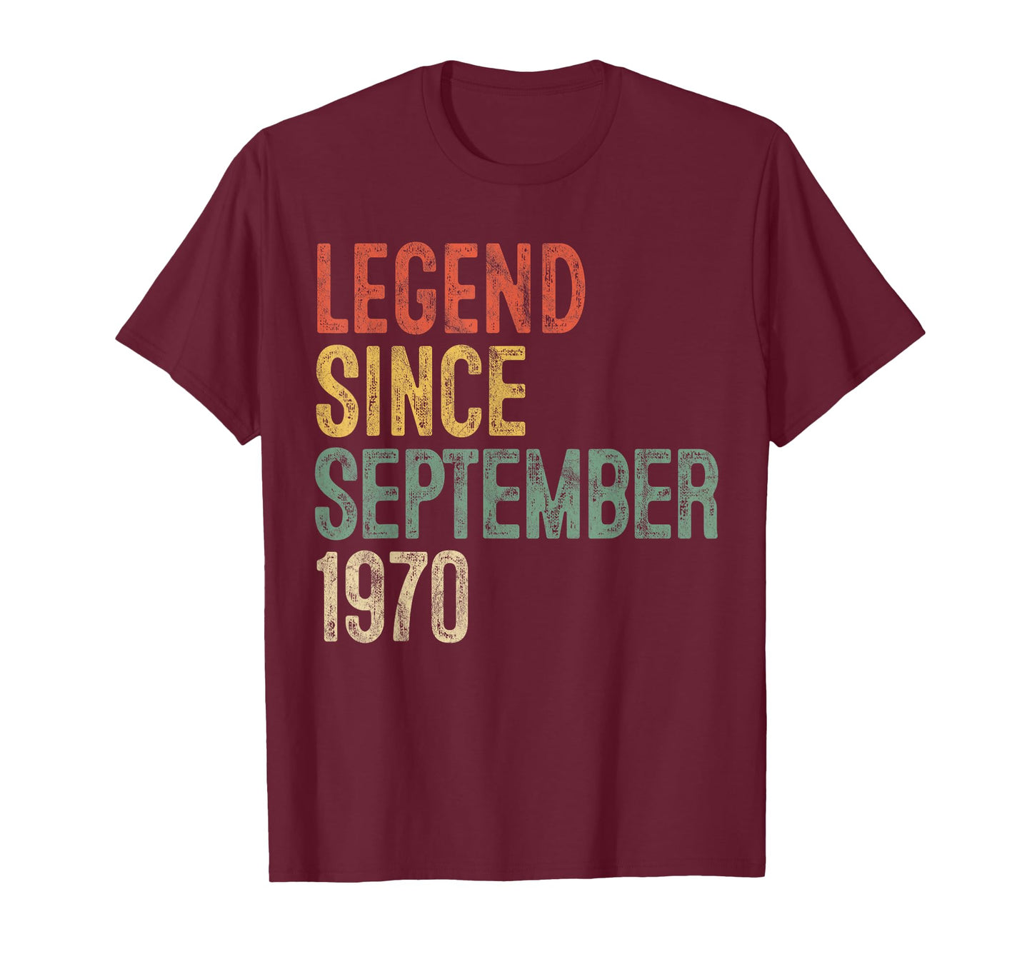 Legend 1970 55th Birthday Gifts for Men Women 55 Year Old T-Shirt