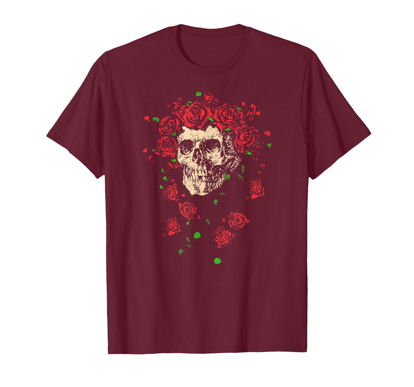 Grateful Dead Bertha Skull with Roses Vintage Band T-Shirt