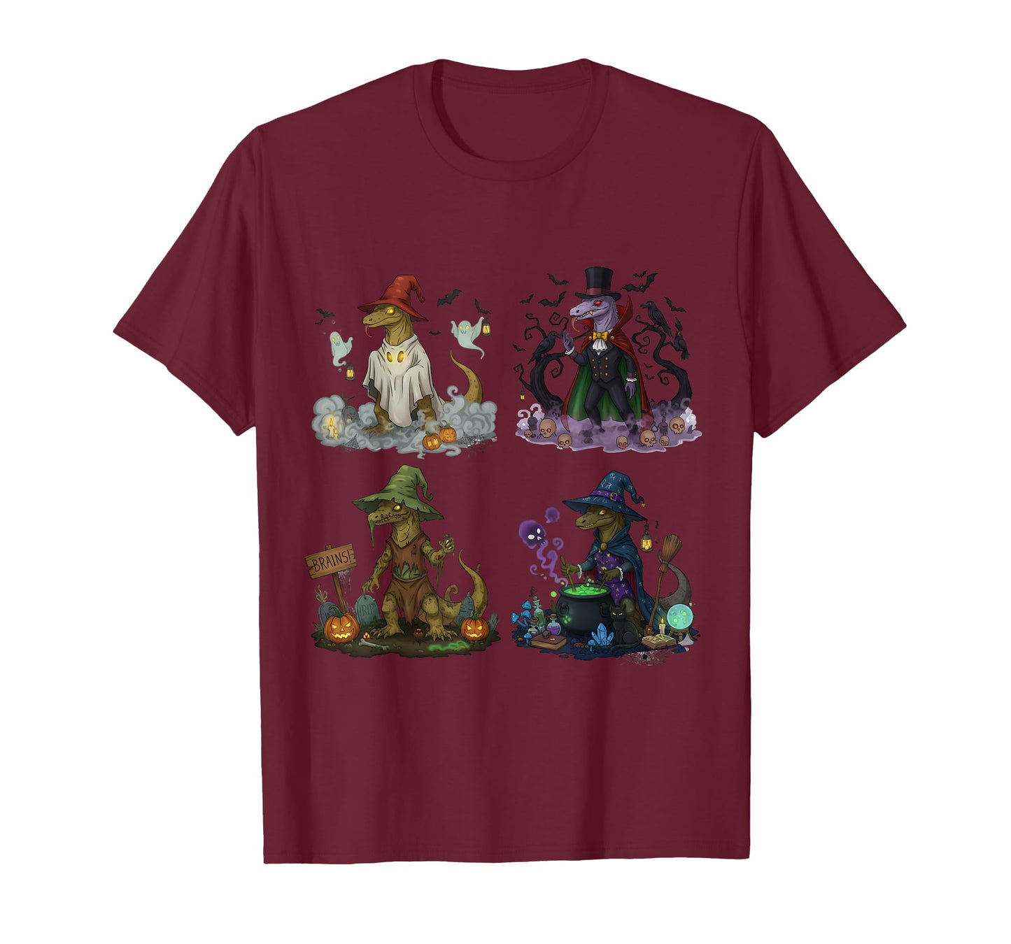 Komodo Spooky Vampire Witch Boo Zombie Cute Halloween Boys T-Shirt