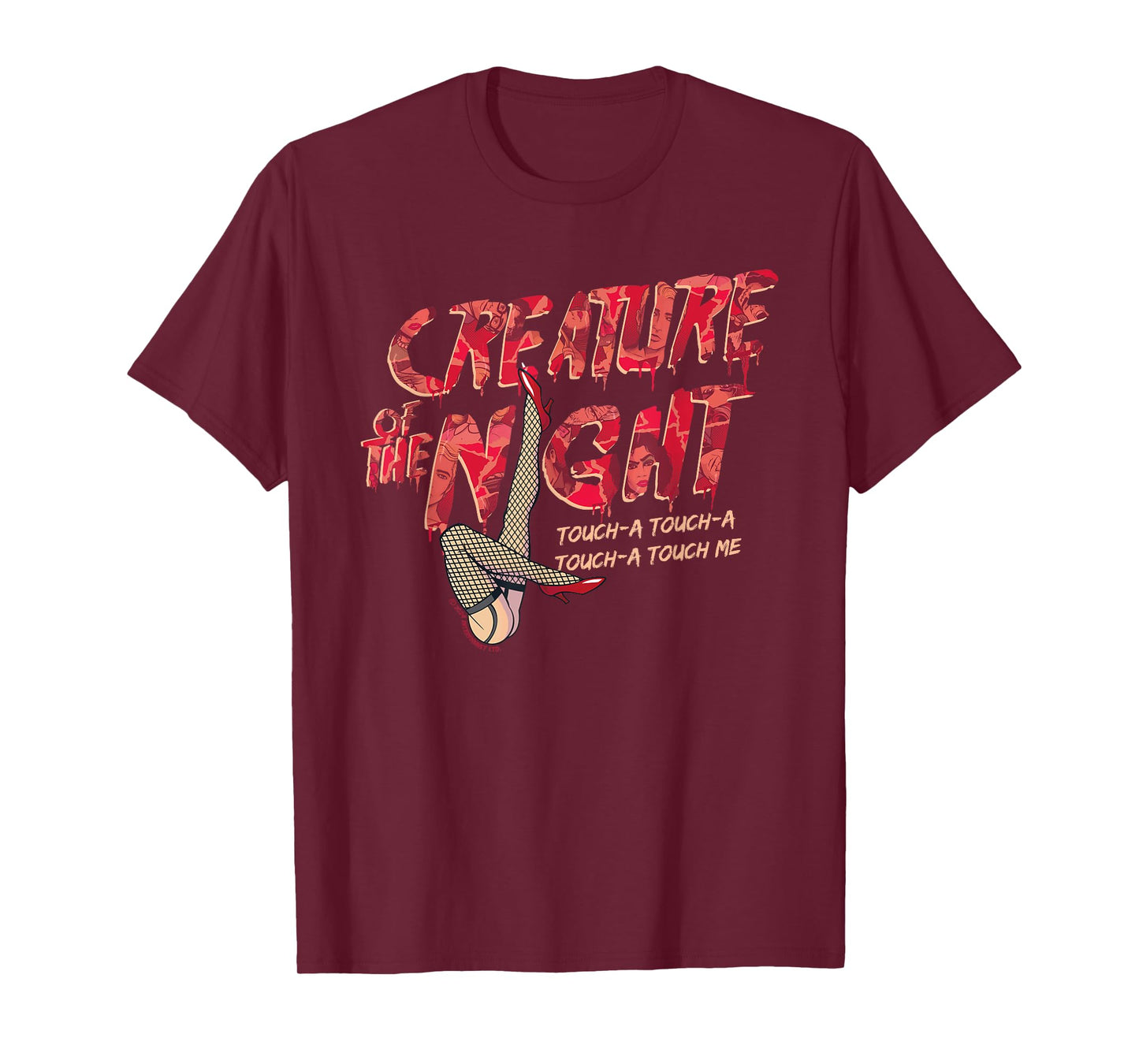 Rocky Horror Show Creature Of The Night Legs Touch-A Light T-Shirt