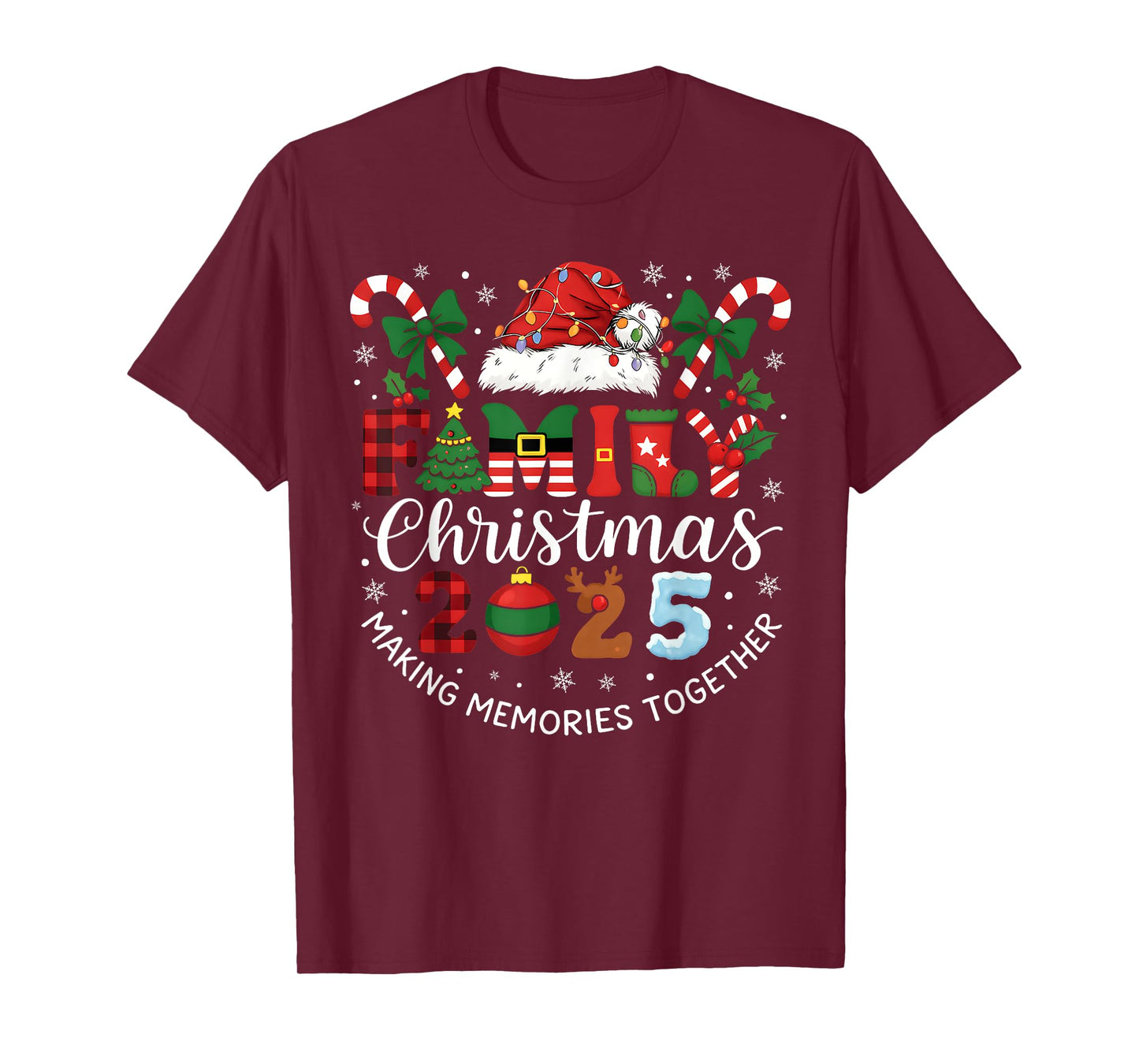 Family Christmas 2025 Matching Xmas Outfit Making Memories T-Shirt