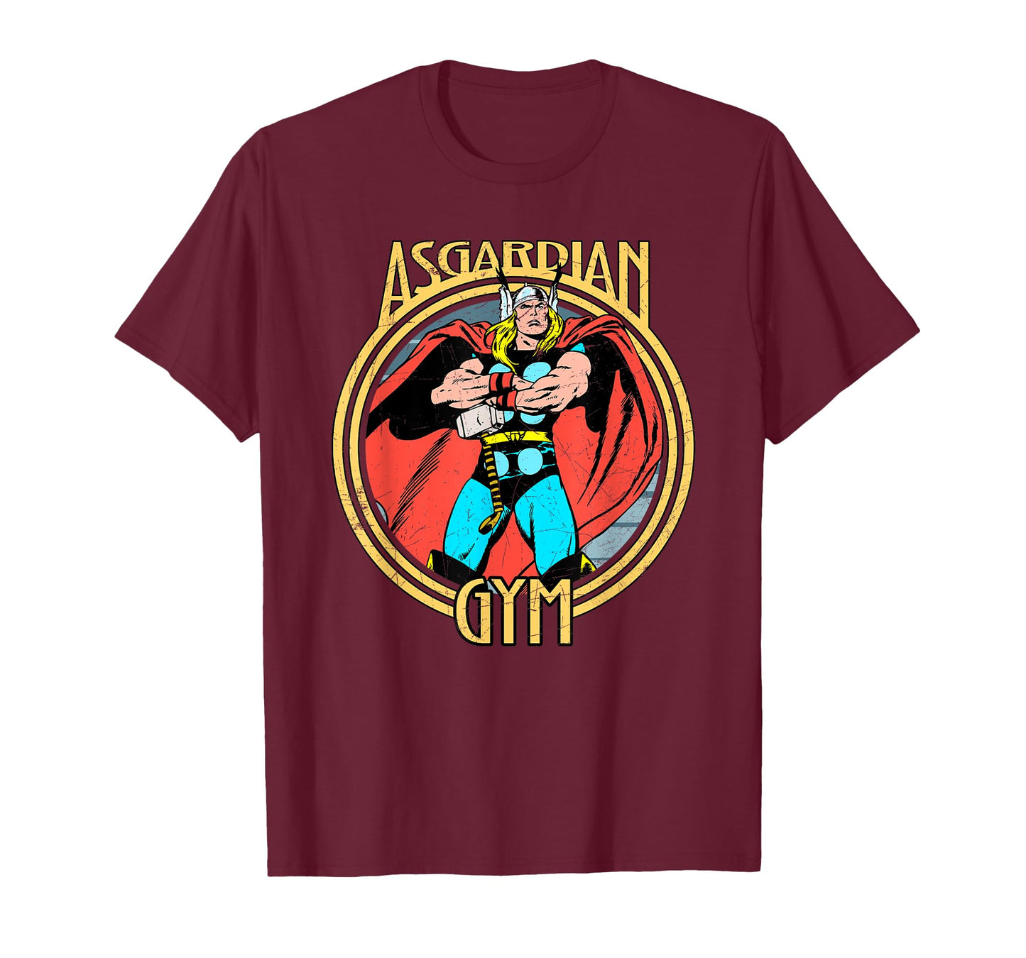 Marvel Thor Retro Comic Book Asgardian Gym T-Shirt