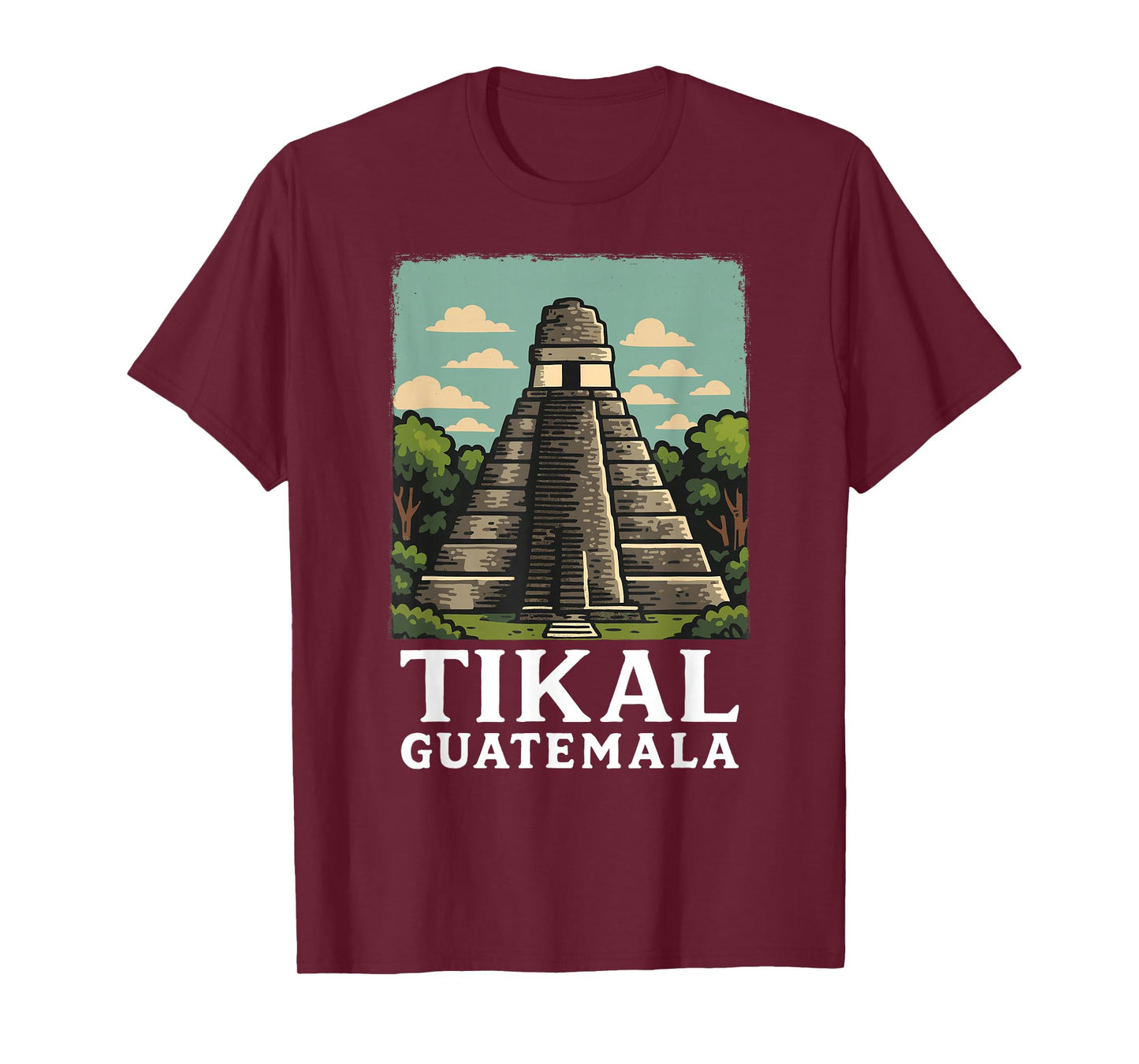 Guatemala Tikal Chapin Atitlan Maya Retro Guate Quetzal 502 T-Shirt