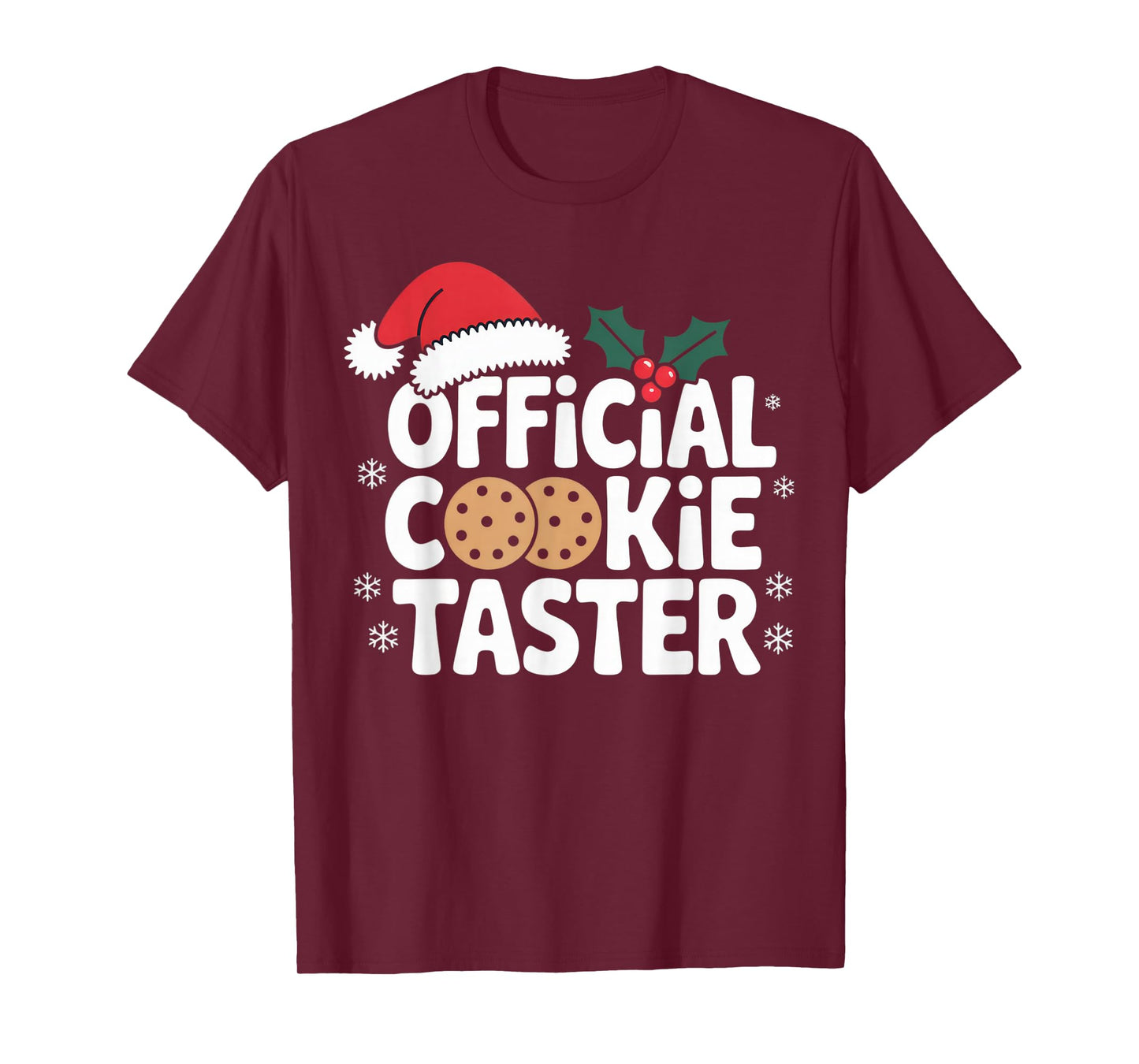 Official Cookie Taster Santa Lover Fun Holiday Humor T-Shirt