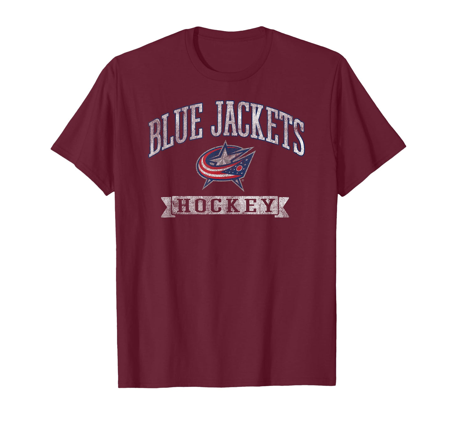 Columbus Blue Jackets Vintage Hockey Dark Heather Licensed T-Shirt