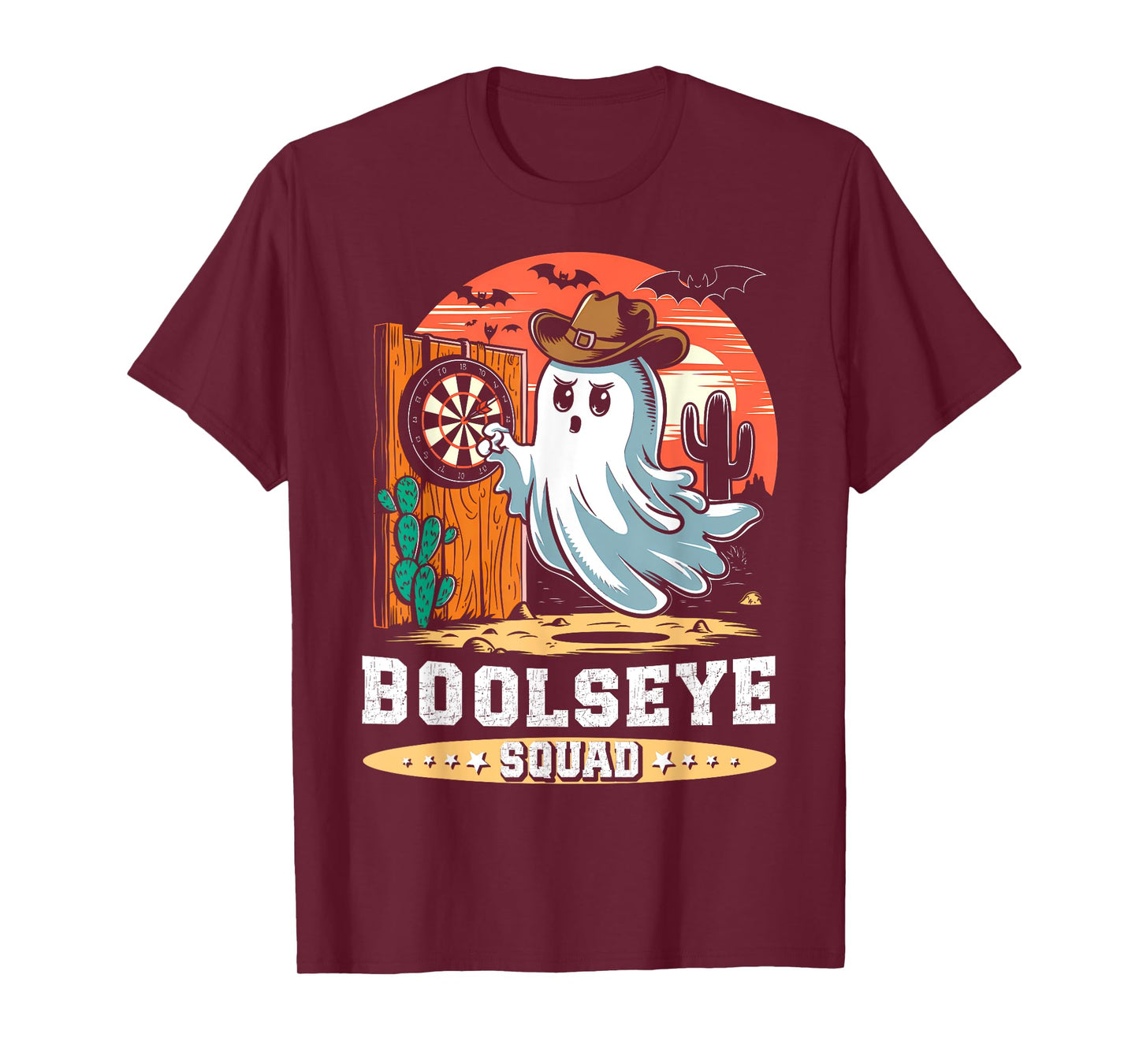 Boolseye Squad Halloween Darts Ghost Bullseye Player Darts T-Shirt