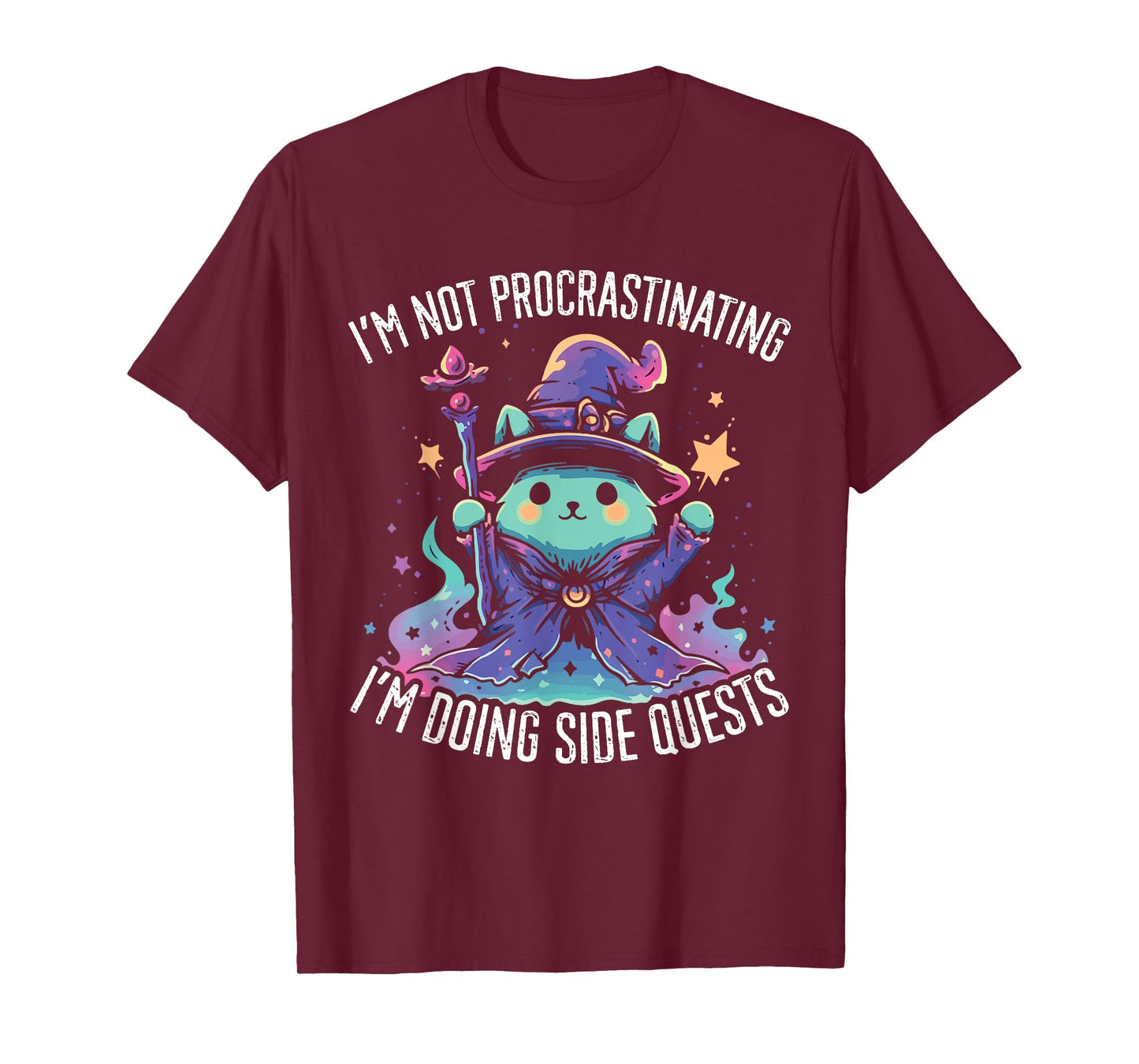Side Quests Procrastinator MMORPG MMO RPG Video Game T-Shirt