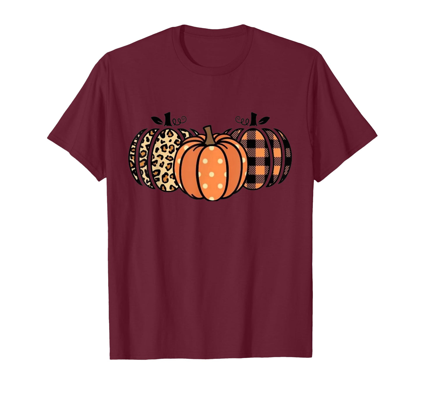 Vintage Retro Designer Pumpkins Fall Halloween T-Shirt