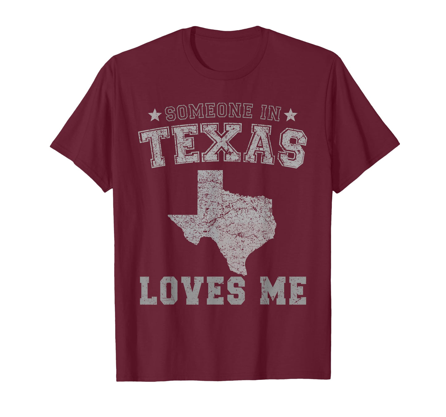 Someone In Texas Loves Me Heart Vintage State T-Shirt