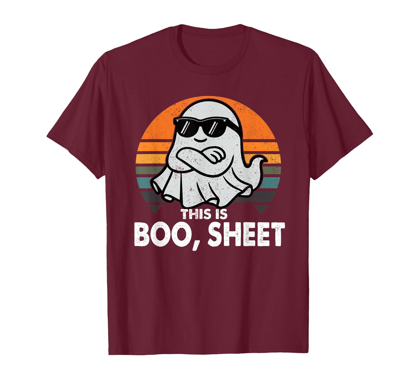 This is Boo Sheet Ghost Retro Halloween Costume Men Women T-Shirt