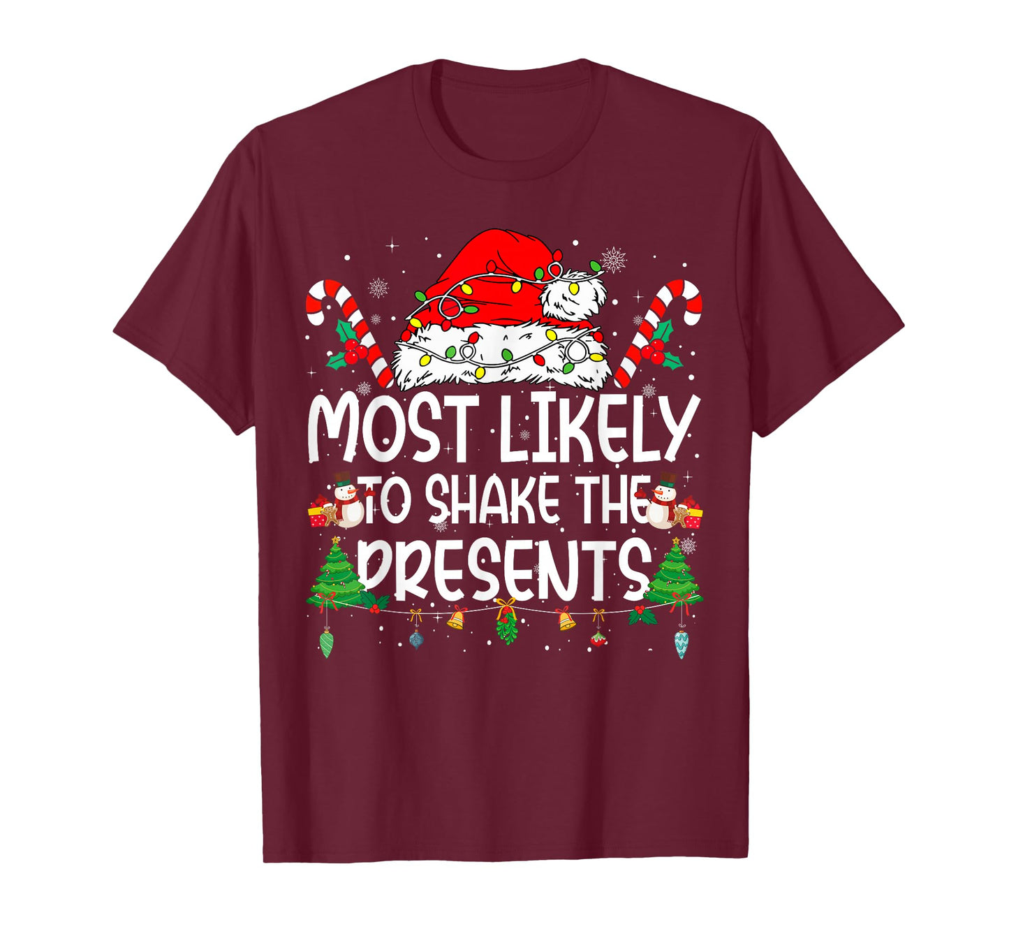 Family Matching Xmas Most Likely to Shake The Presents T-Shirt
