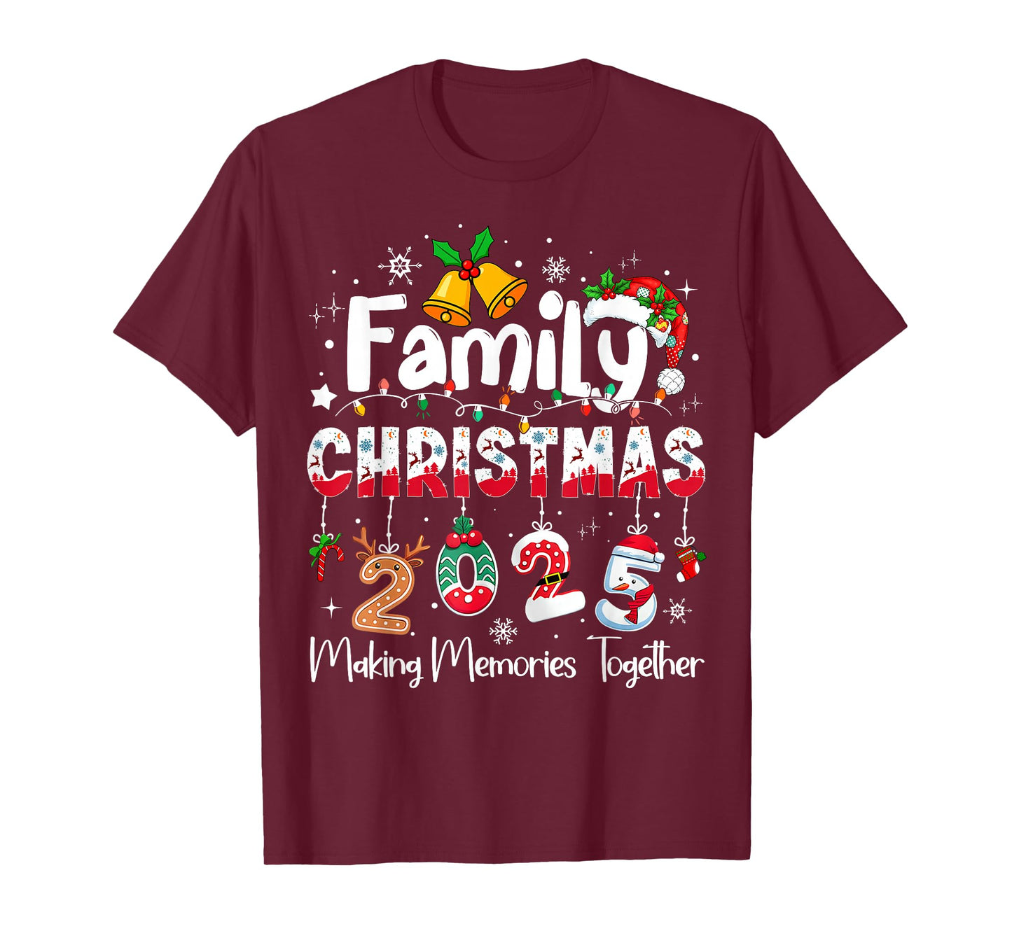 Family Christmas 2025 Matching Outfit Xmas Squad Santa T-Shirt