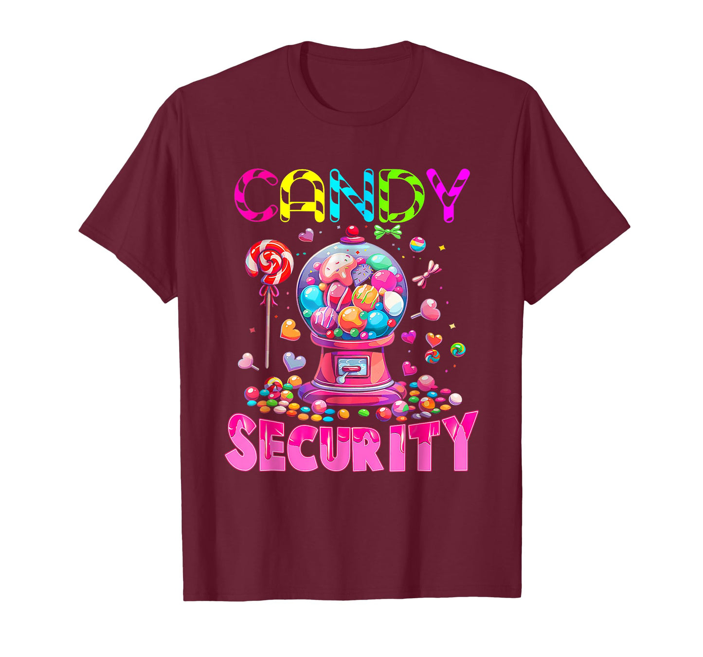 Candy Security Candyland Costume Kids Teens Adult T-Shirt