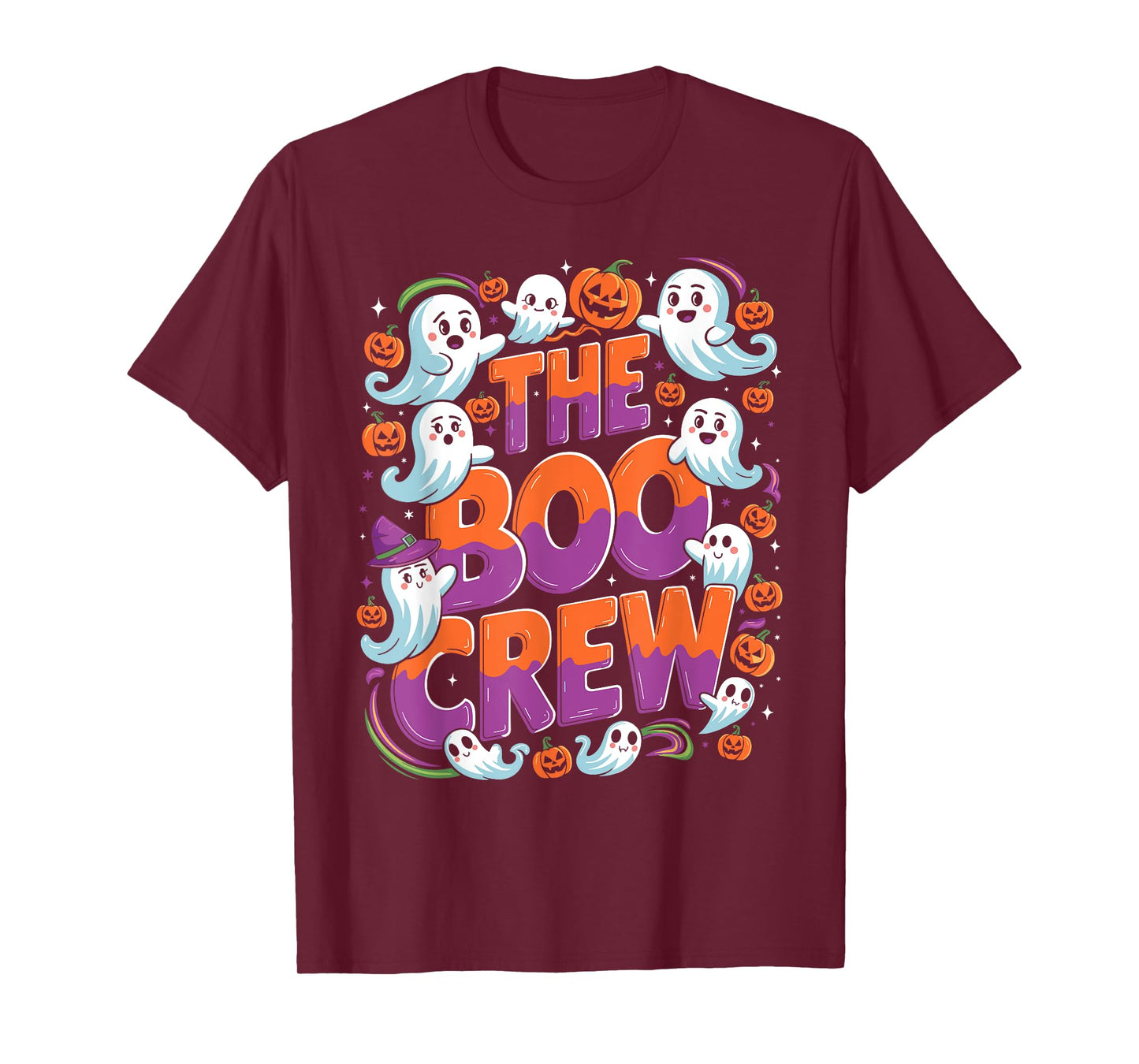 Halloween Trick Treat Ghost The Boo Crew T-Shirt