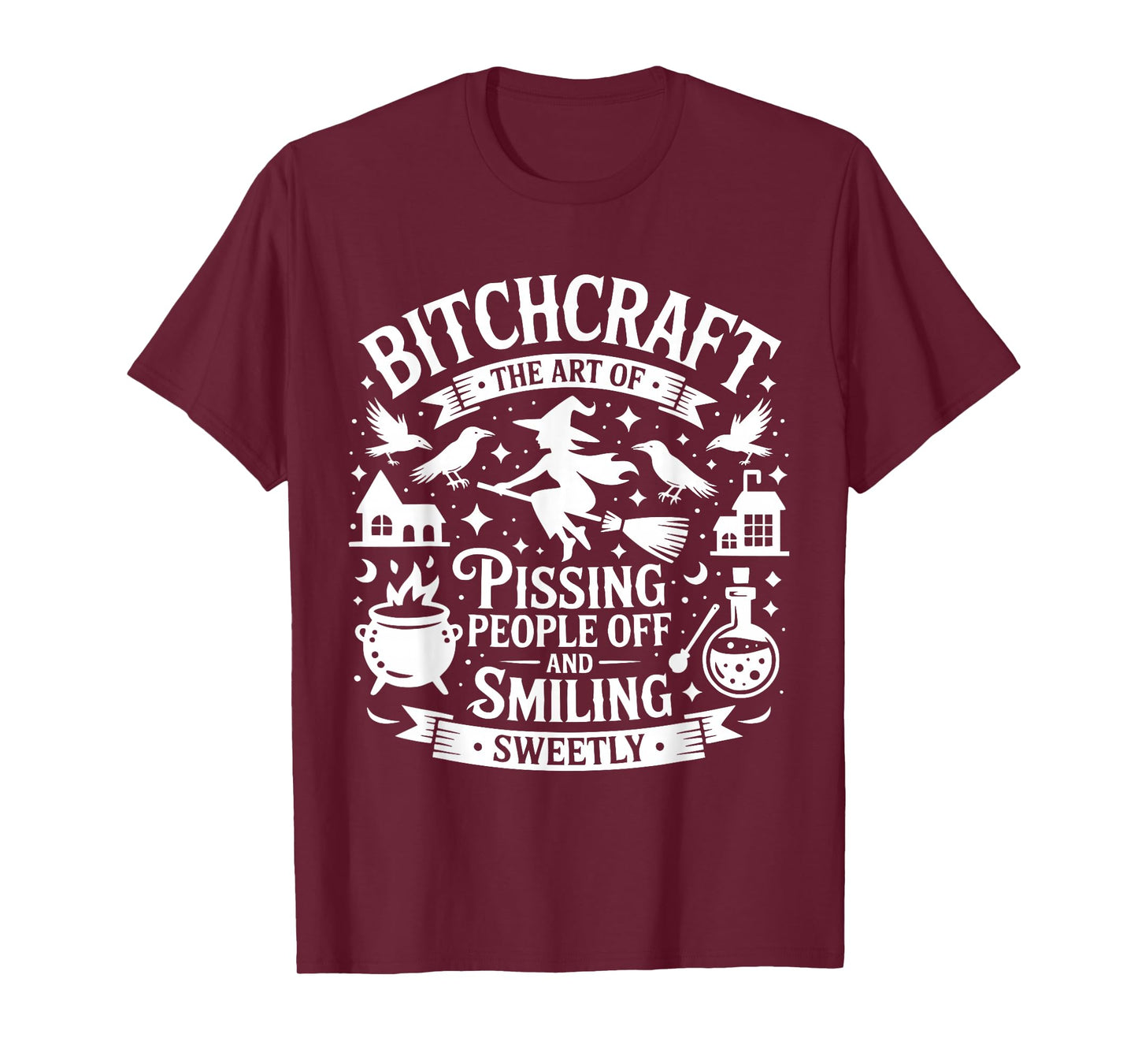 Bitchcraft Funny Witch Halloween T-Shirt