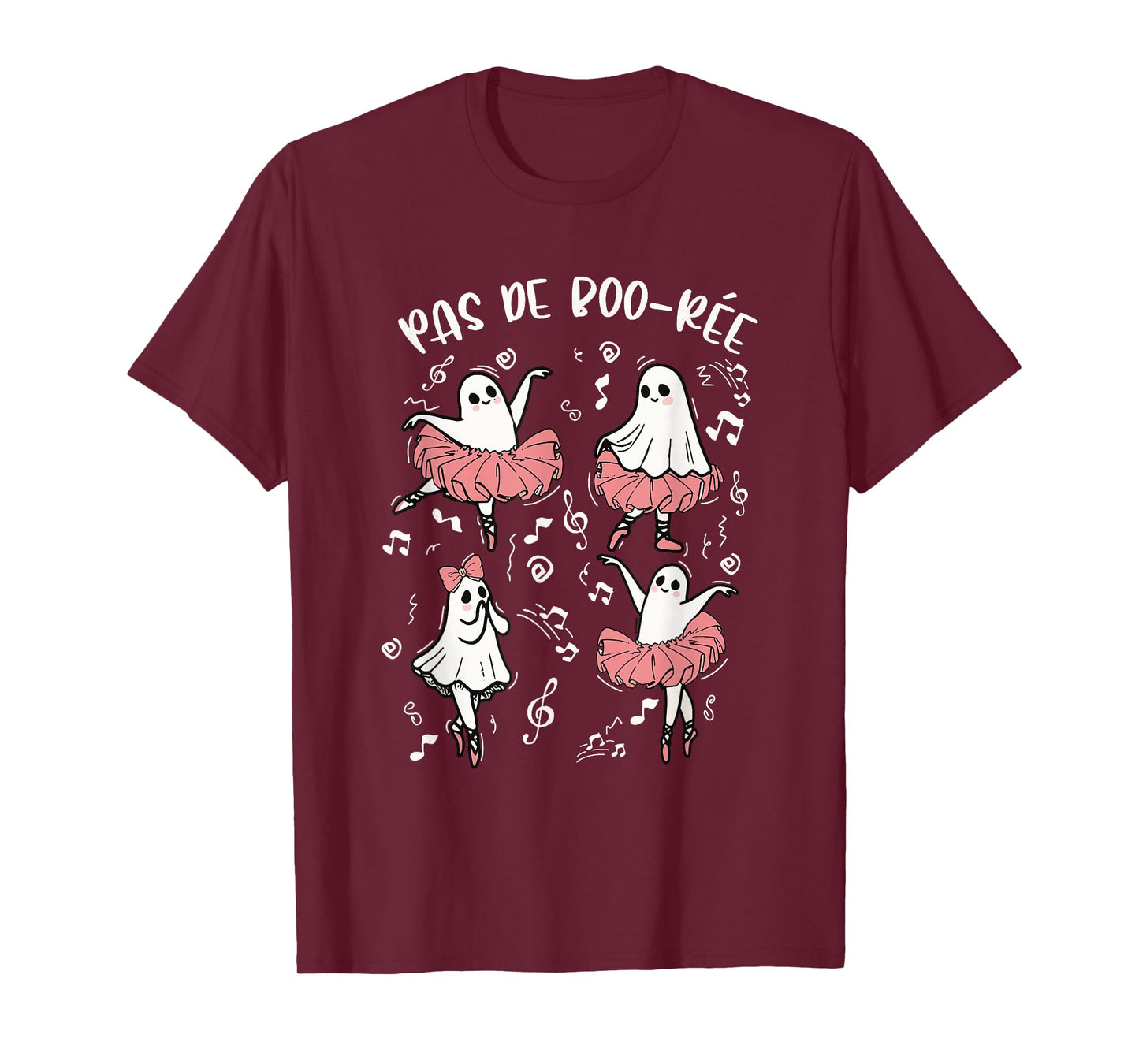 Pas De Boo-rée Ghost Ballet Halloween Ghost Dance Lover T-Shirt