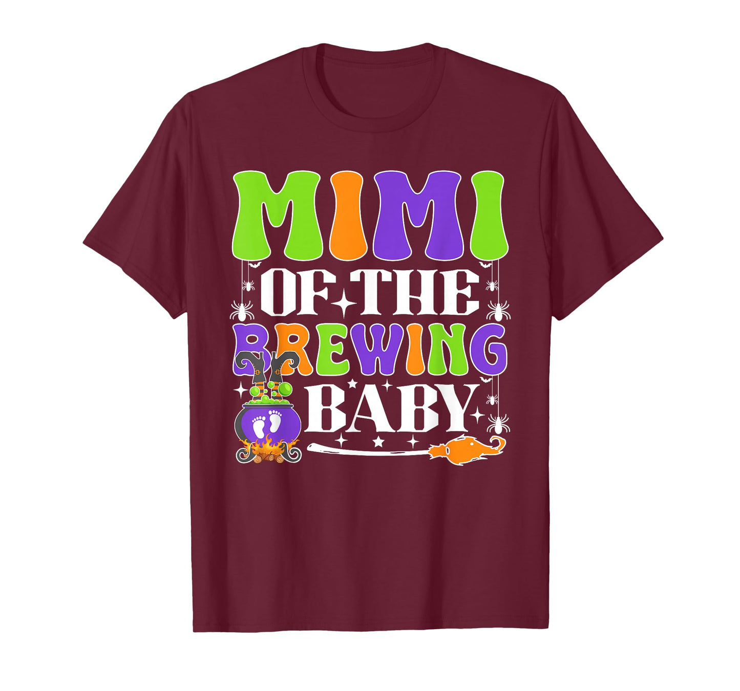 Mimi of The Brewing Baby Halloween Witch Baby Shower T-Shirt