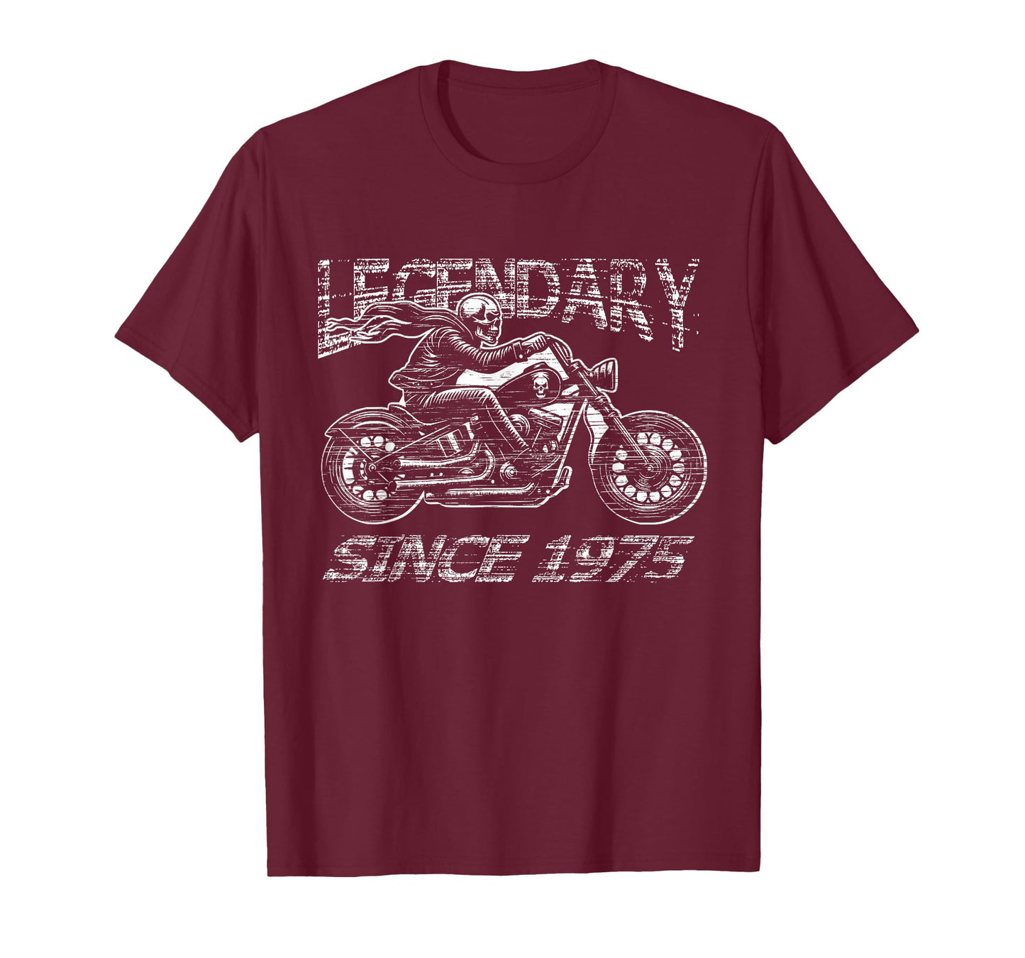 Legendary 50th Birthday Biker Motorcycle Gift 1975 T-Shirt