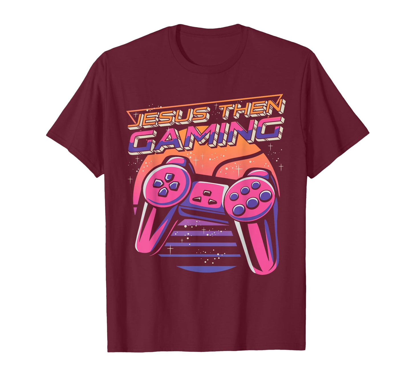Jesus Then Gaming Gamer Christian Boys Video Game Controller T-Shirt