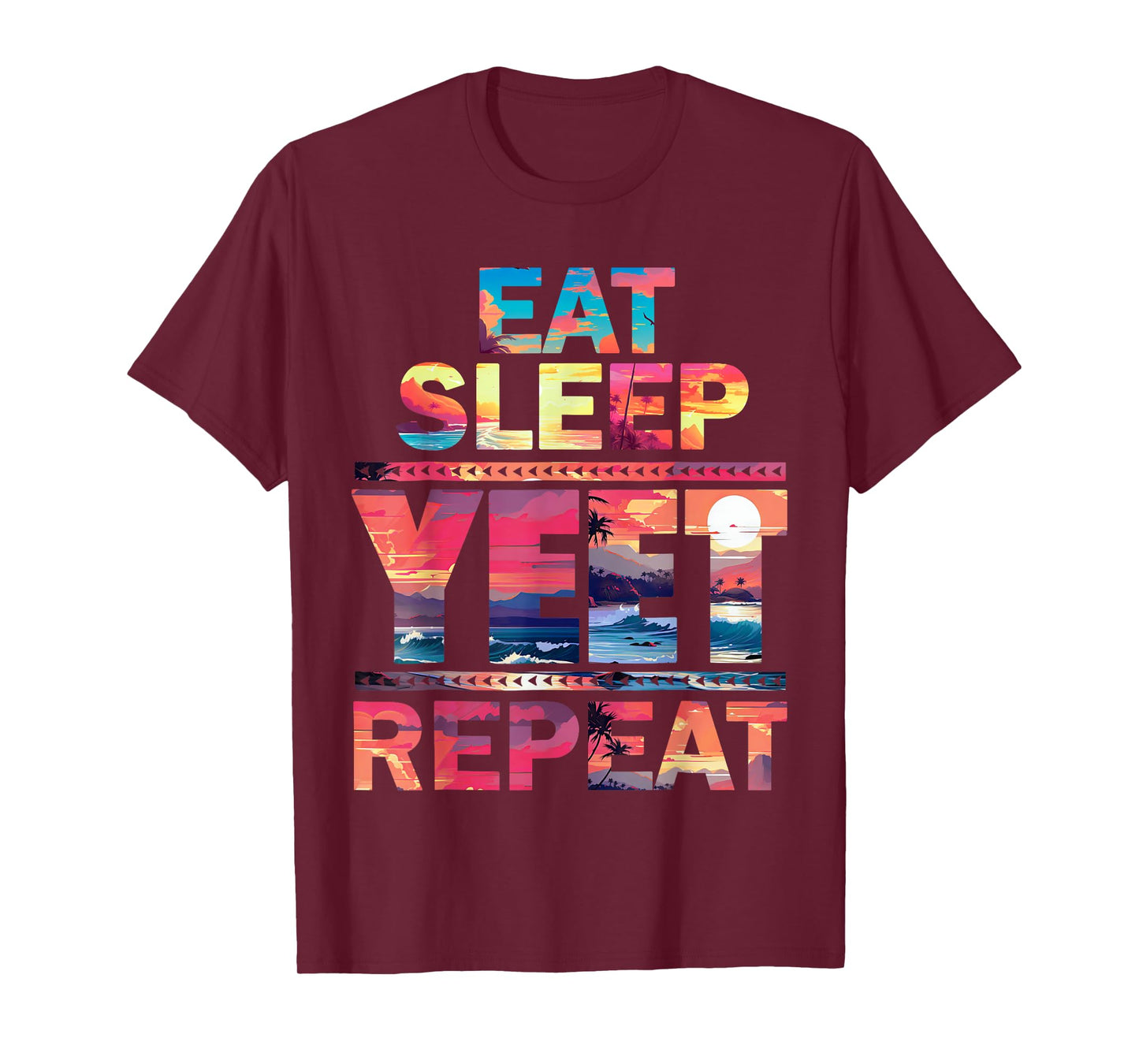 Funny Eat Sleep Yeet Repeat Vintage Yeet summer vibe Apparel T-Shirt