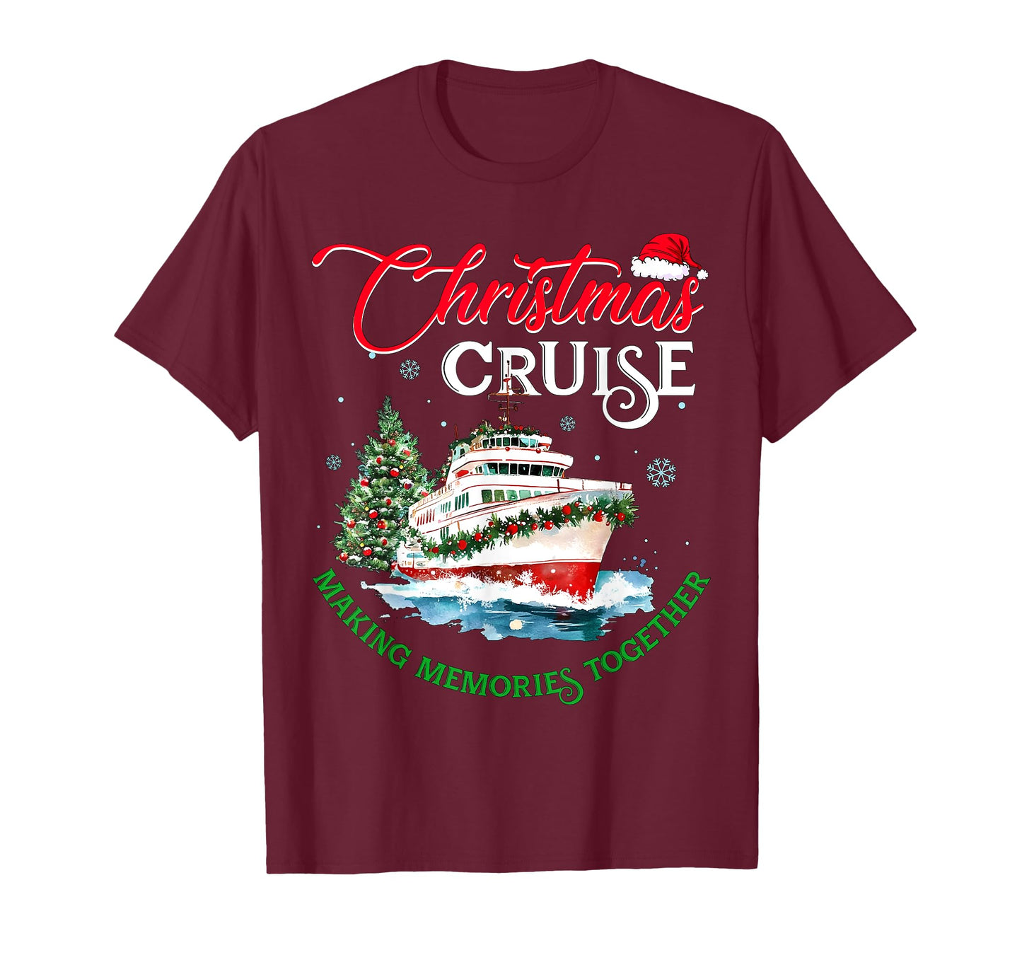 Christmas Cruise Squad Making Memories Together Family Trip T-Shirt