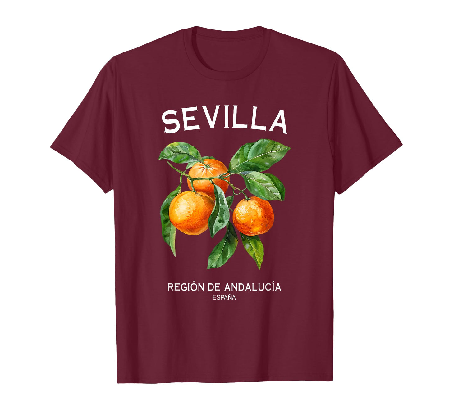 Sevilla Orange Art Spanish Fruit Lover Spain Andalusia T-Shirt