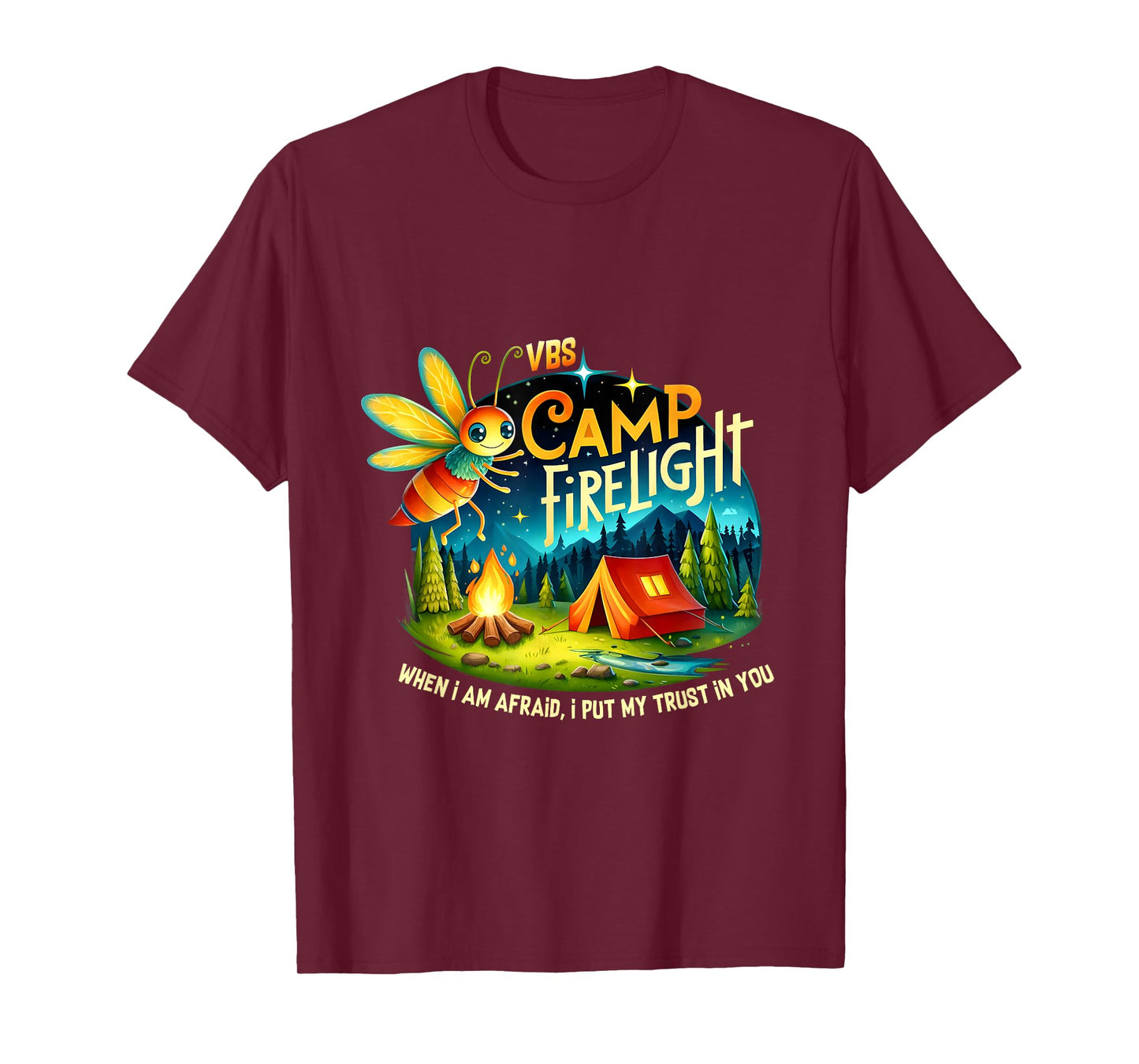VBS Camp Firework 2024 Camp Firelight Vacation Bible School T-Shirt