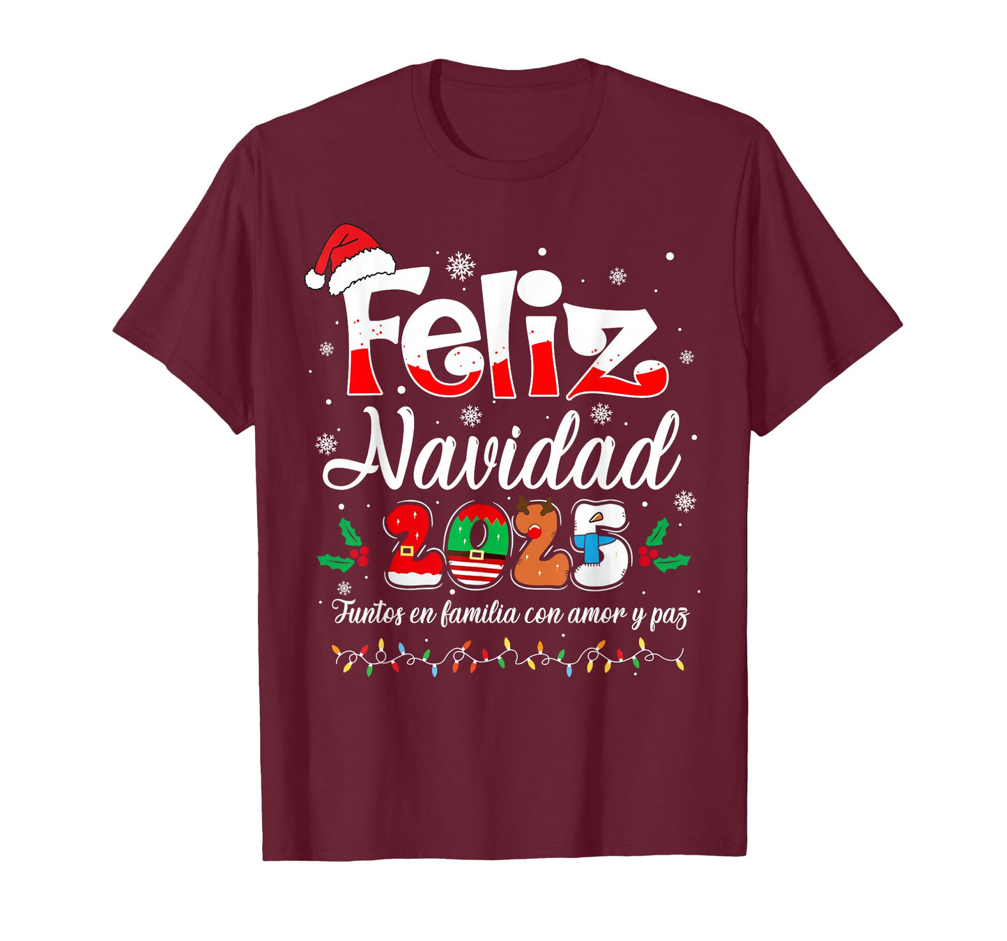 Feliz Navidad 2025 Matching Family Spanish Christmas Mexican T-Shirt
