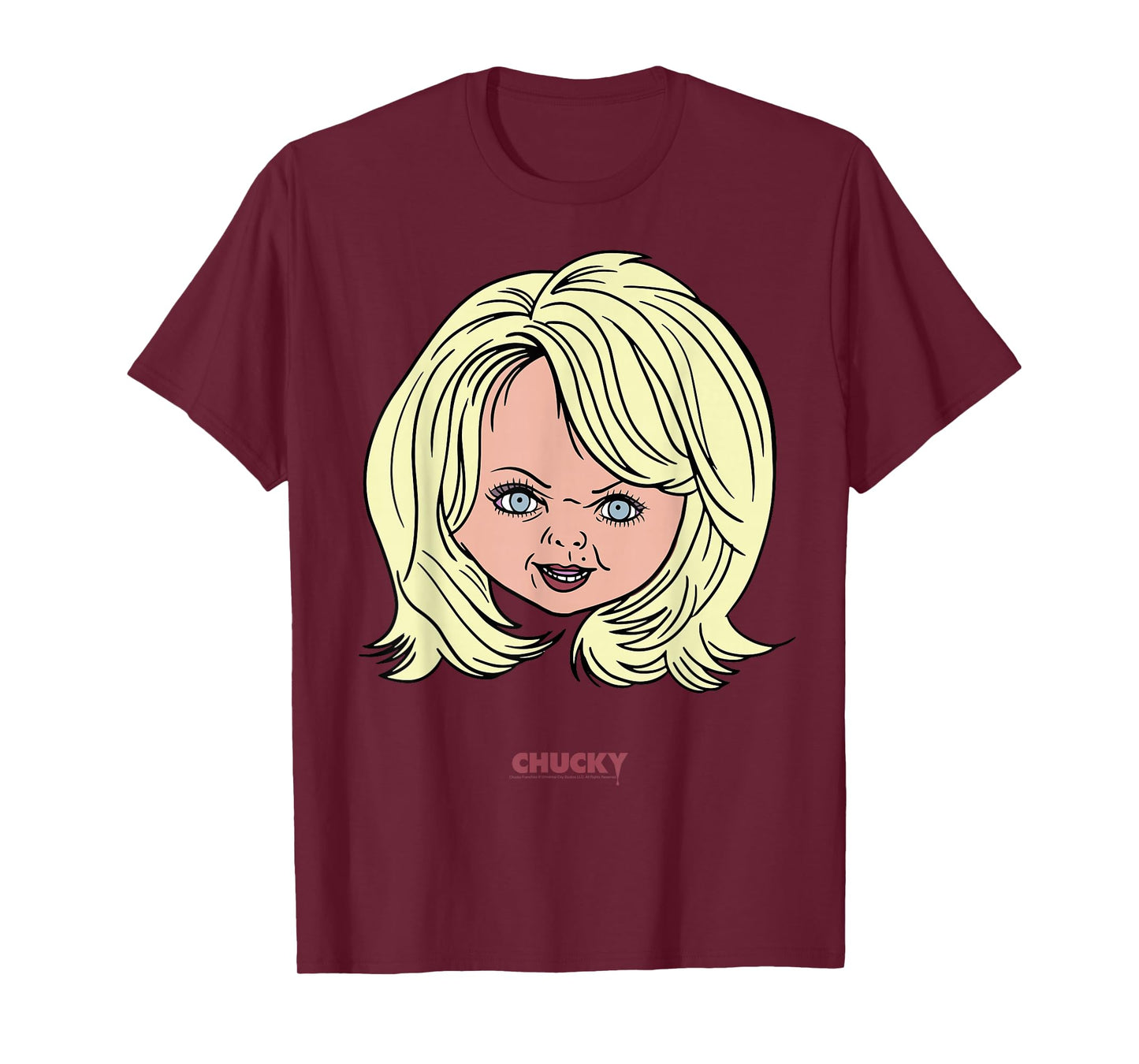 Chucky Tiffany Big Face Portrait T-Shirt