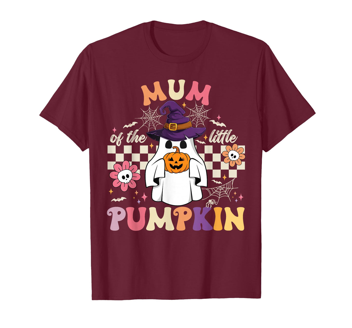 Mum of The Little Pumpkin Halloween Spooky Ghost T-Shirt