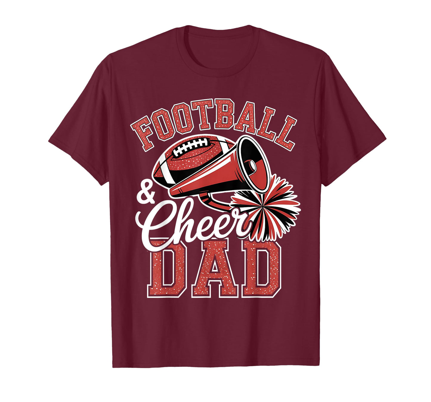 Football Cheer Dad for Women Men Vintage Cheerleader T-Shirt