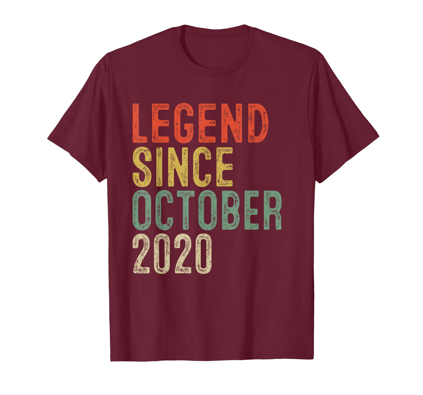 Legend Since October 2020 5th Birthday Gifts 5 Year Old T-Shirt