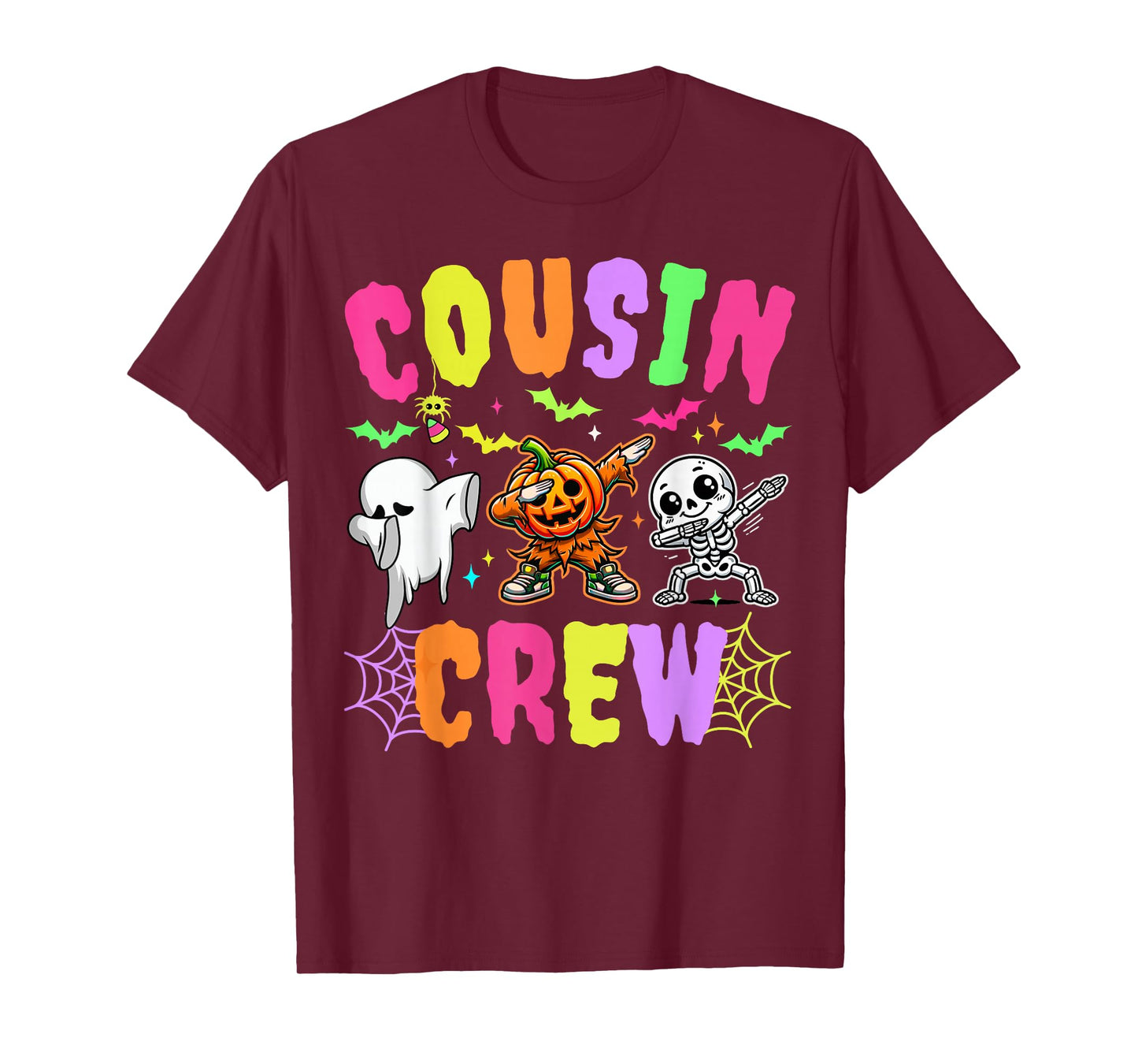 Spooky Cousin Crew Dabbing Halloween Ghost Trick Treat Squad T-Shirt