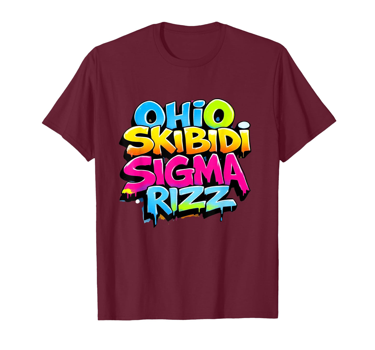 Skibidi Rizz Ohio Sigma Funny Rizzler Gift Graffiti T-Shirt