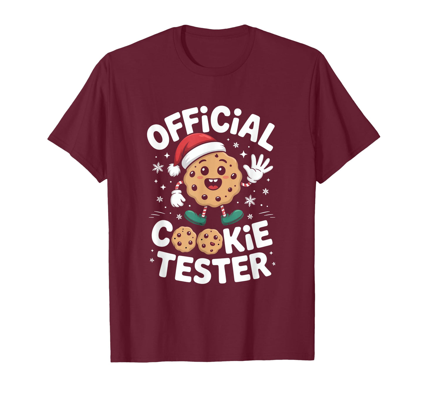 Official Cookie Tester Funny Christmas Santa T-Shirt