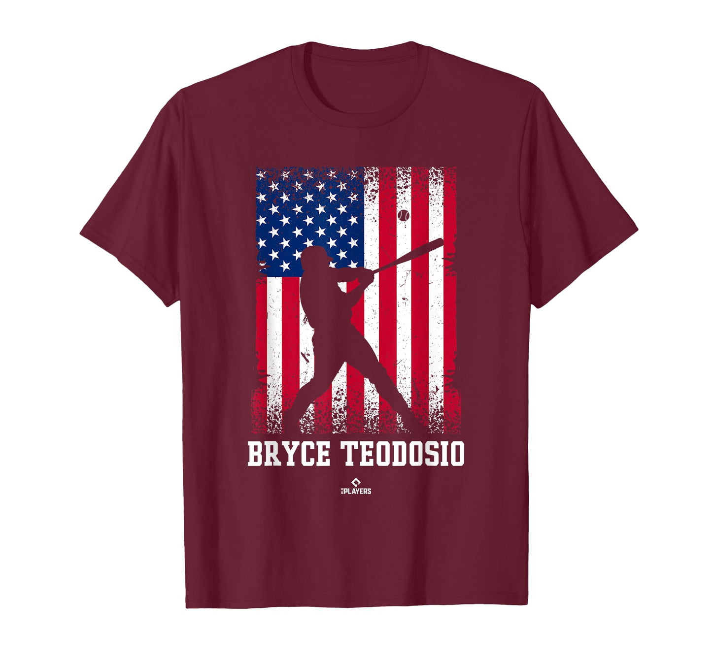 American Flag Swing Bryce Teodosio Prospect Baseball Fan T-Shirt