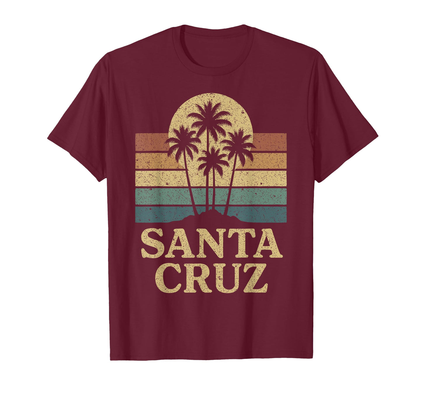 Santa Cruz CA California Retro 70s 80s 90s Surfer T-Shirt