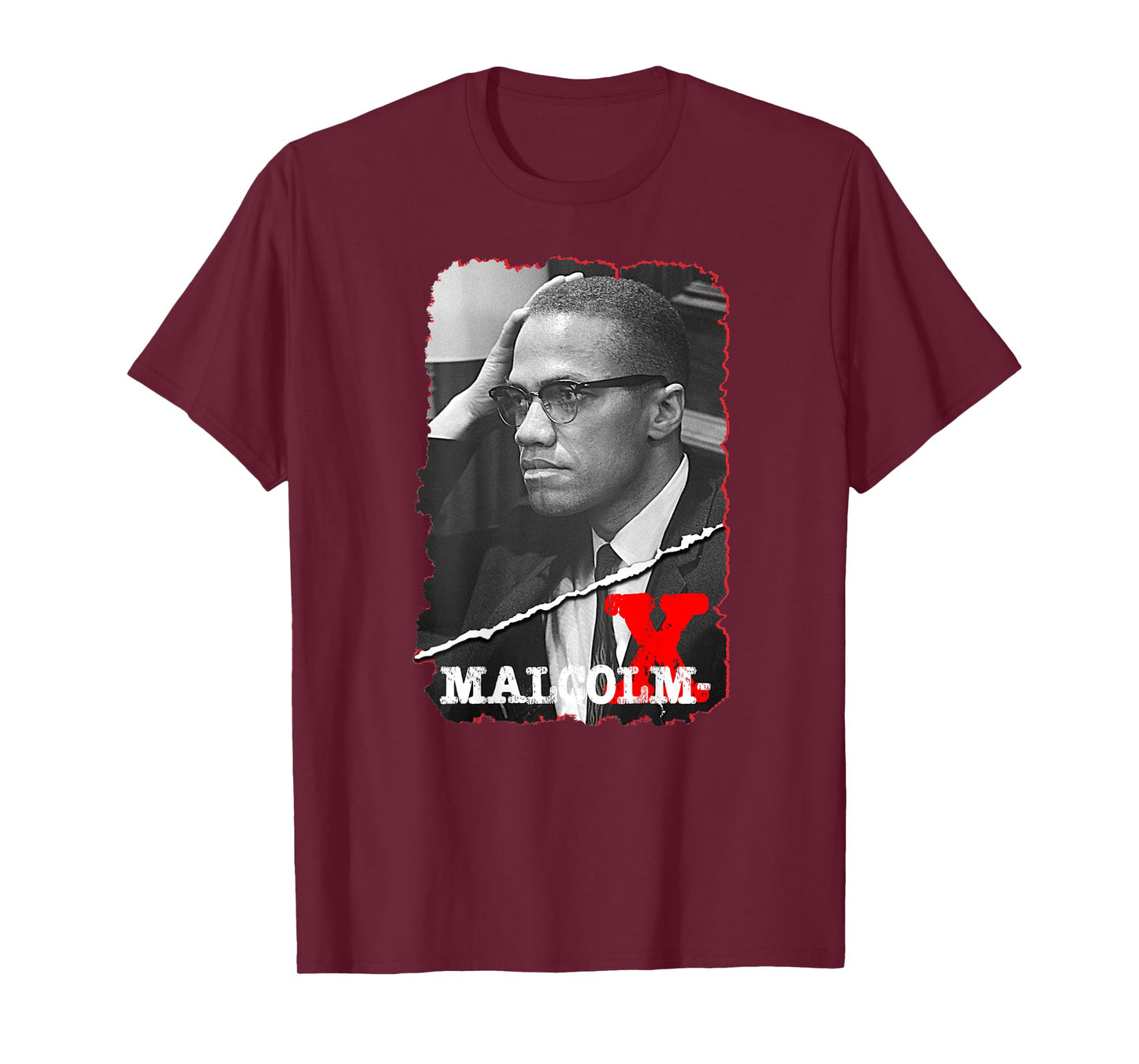 Malcolm X_001_Back Printed T-Shirt