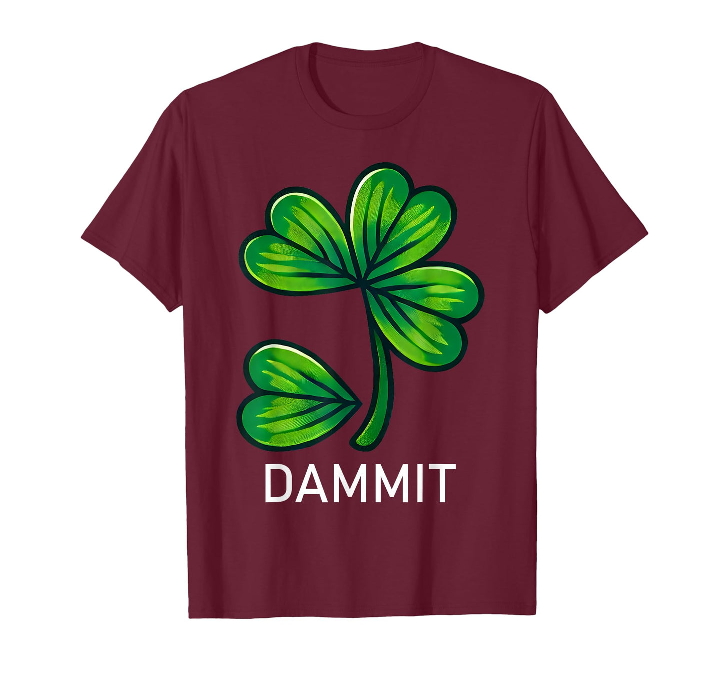 Dammit And Lucky Shamrock Clover St. Patrick's Day Couple T-Shirt