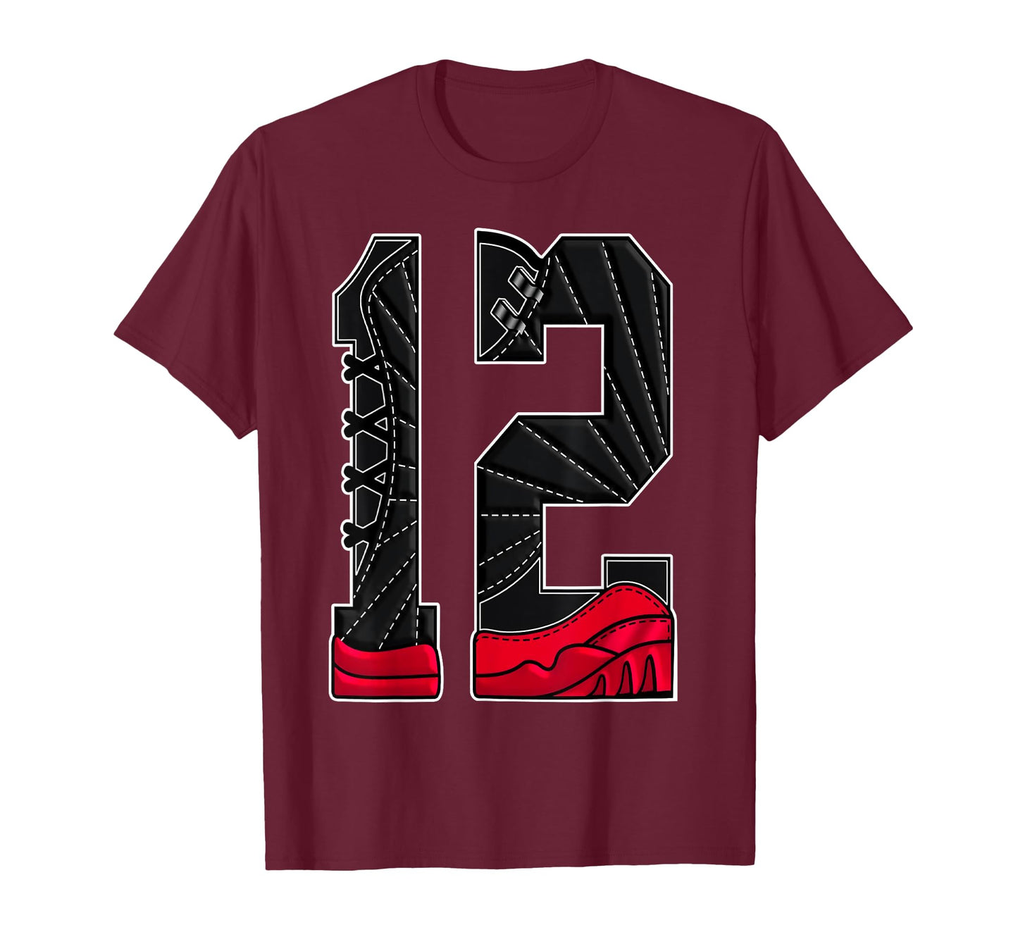 Number 12 Flu Game 12s Retro Matching Tee For Men Women T-Shirt
