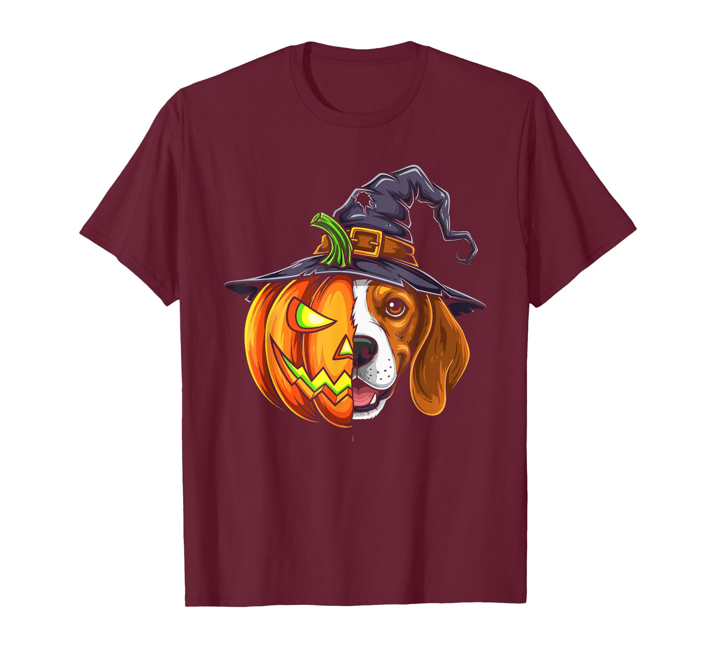 Beagle Pumpkin Jack O Lantern Halloween Kids Mens Womens T-Shirt