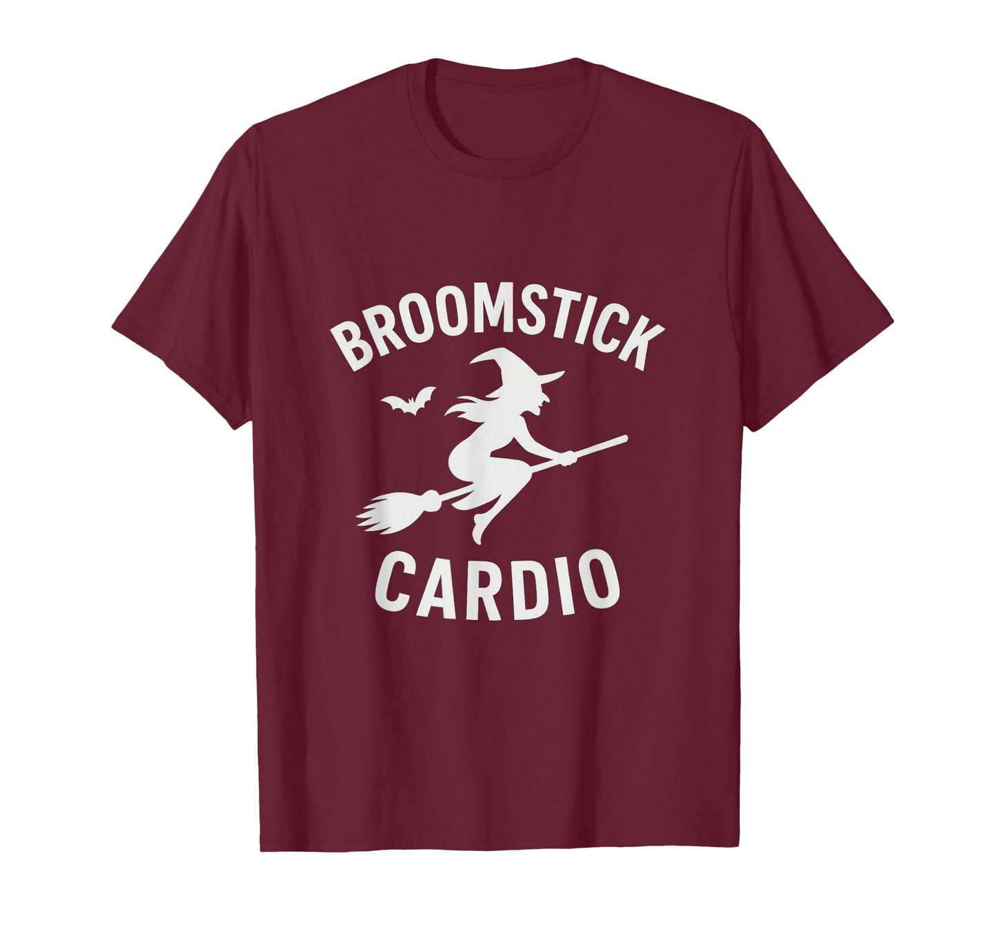 Broomstick Cardio Witch Halloween Workout T-Shirt
