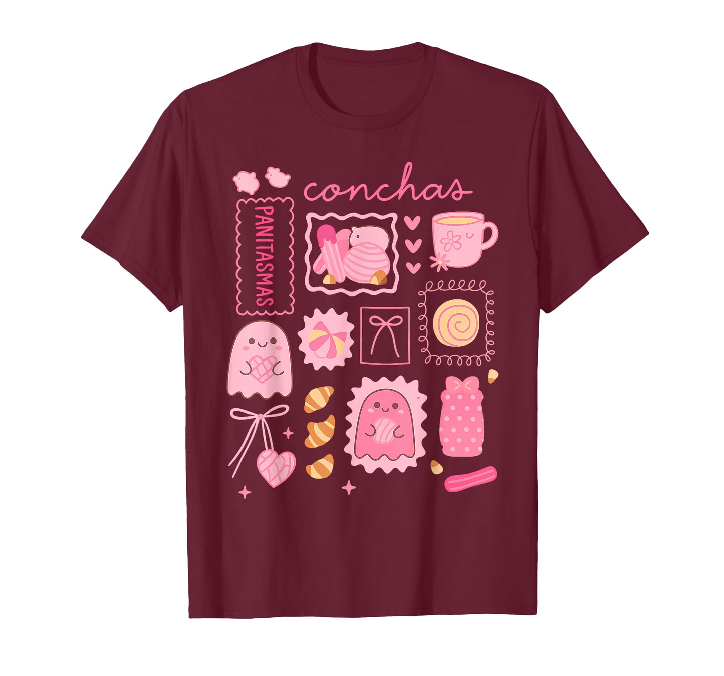 Pink Pantasmas Funny Mexico Ghost Halloween Outfit T-Shirt