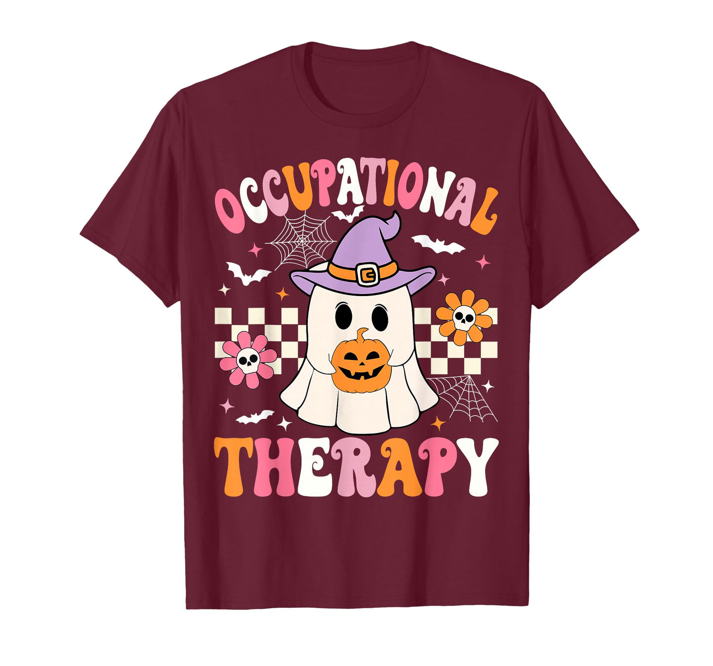 Groovy OT Halloween Occupational Therapy Halloween OT Ghost T-Shirt